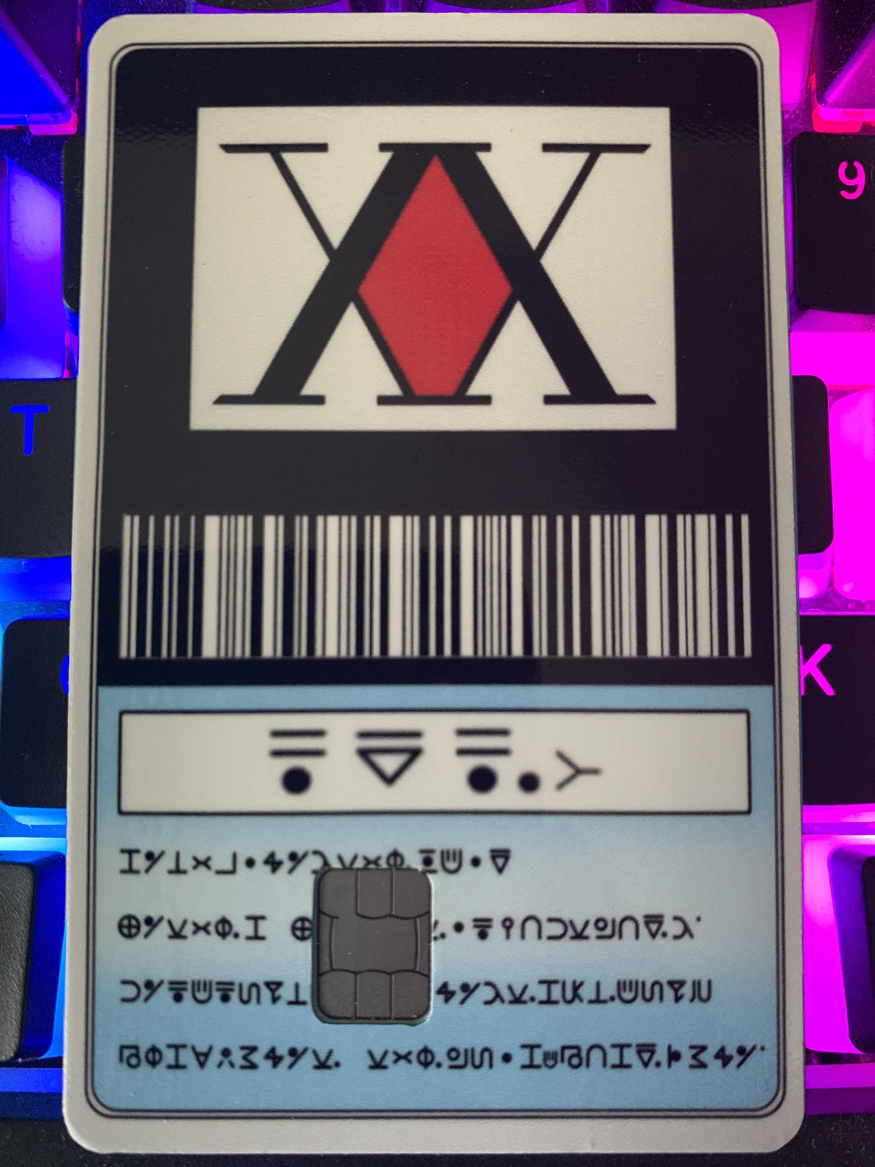 My HxH debit card! Finally! 🤩 Converted my name from English>Katakana