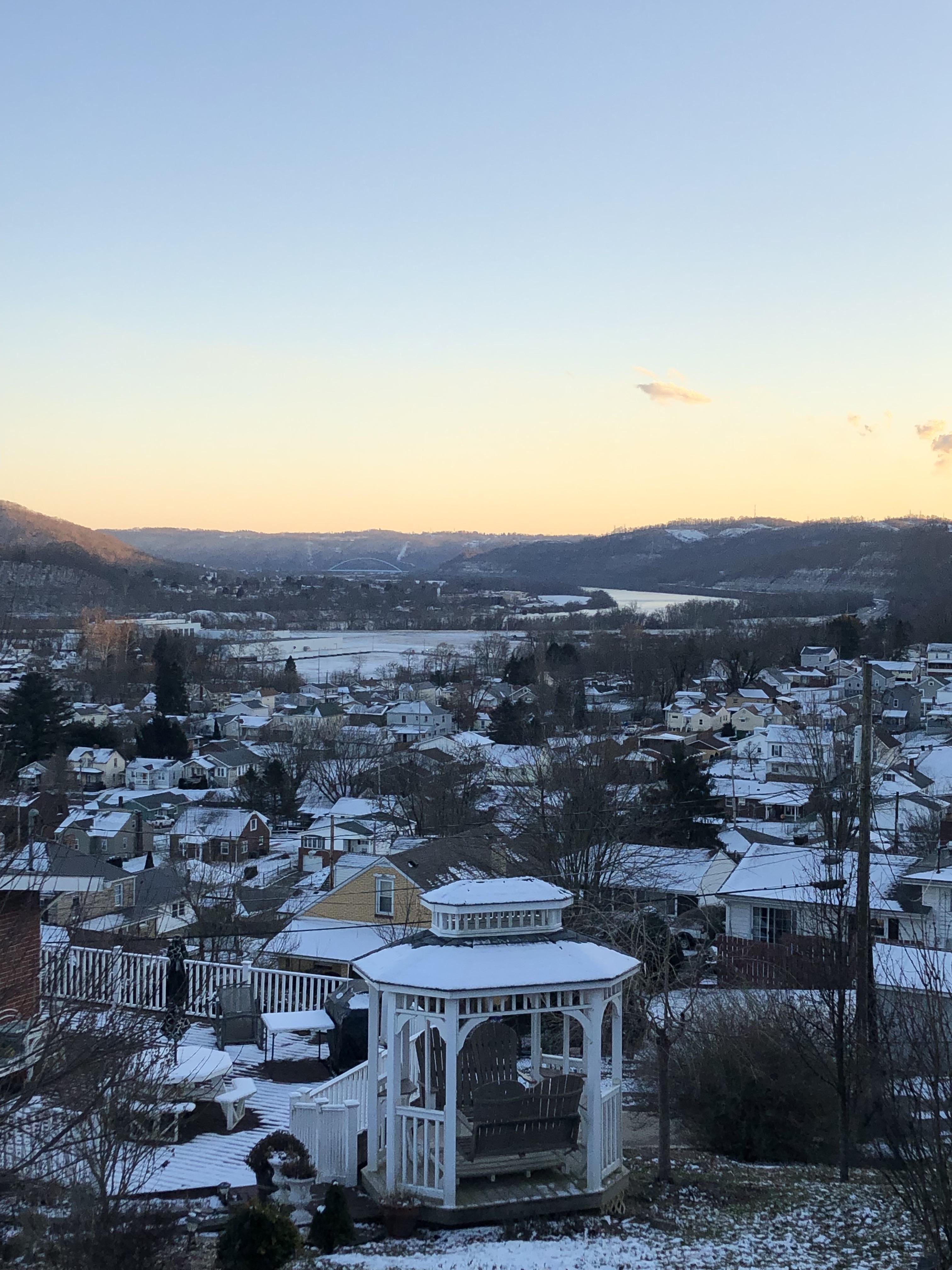 View of the Ohio River from Shadyside, OH in Belmont County r/Ohio