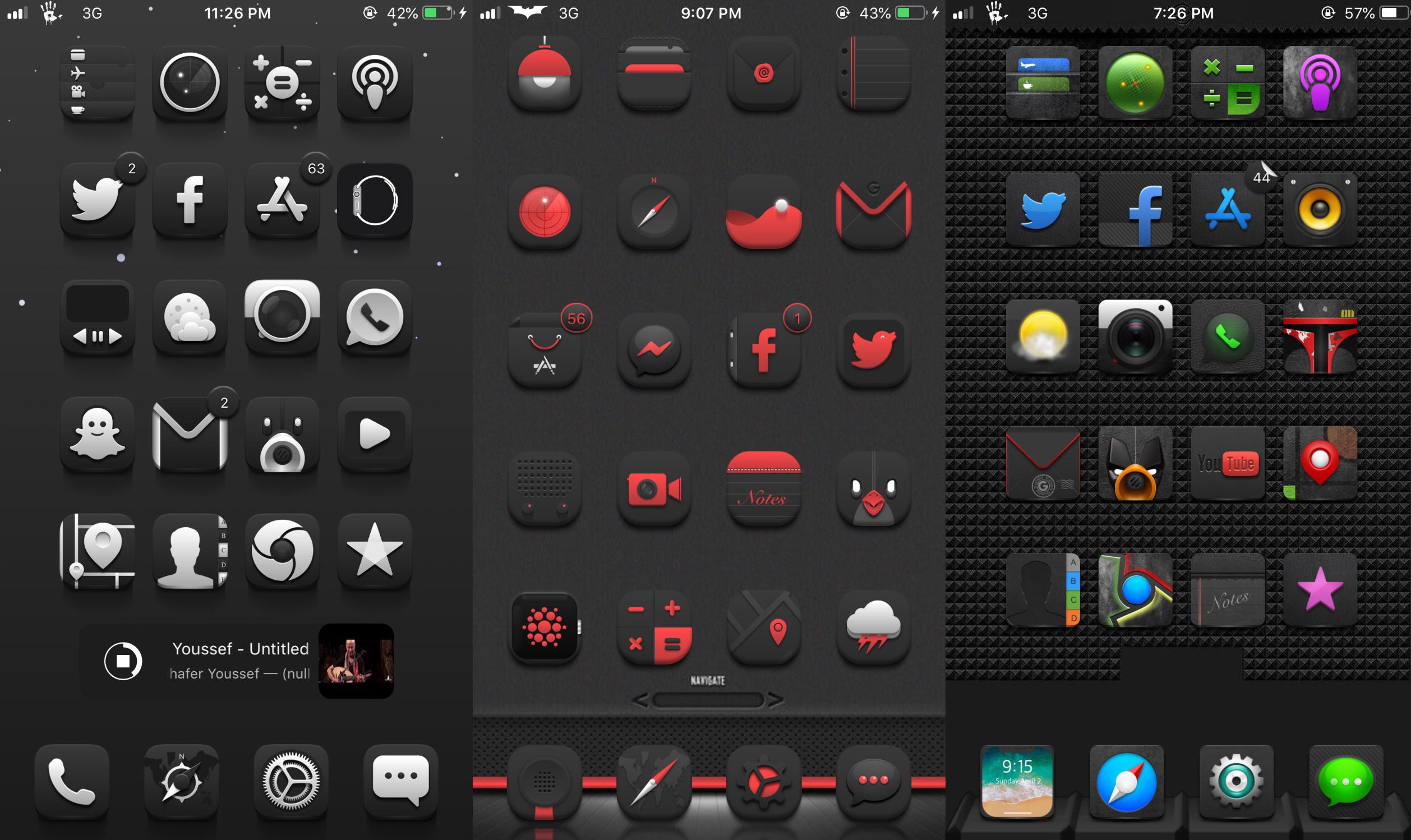 [Setup] Best black themes for your device r/iOSthemes
