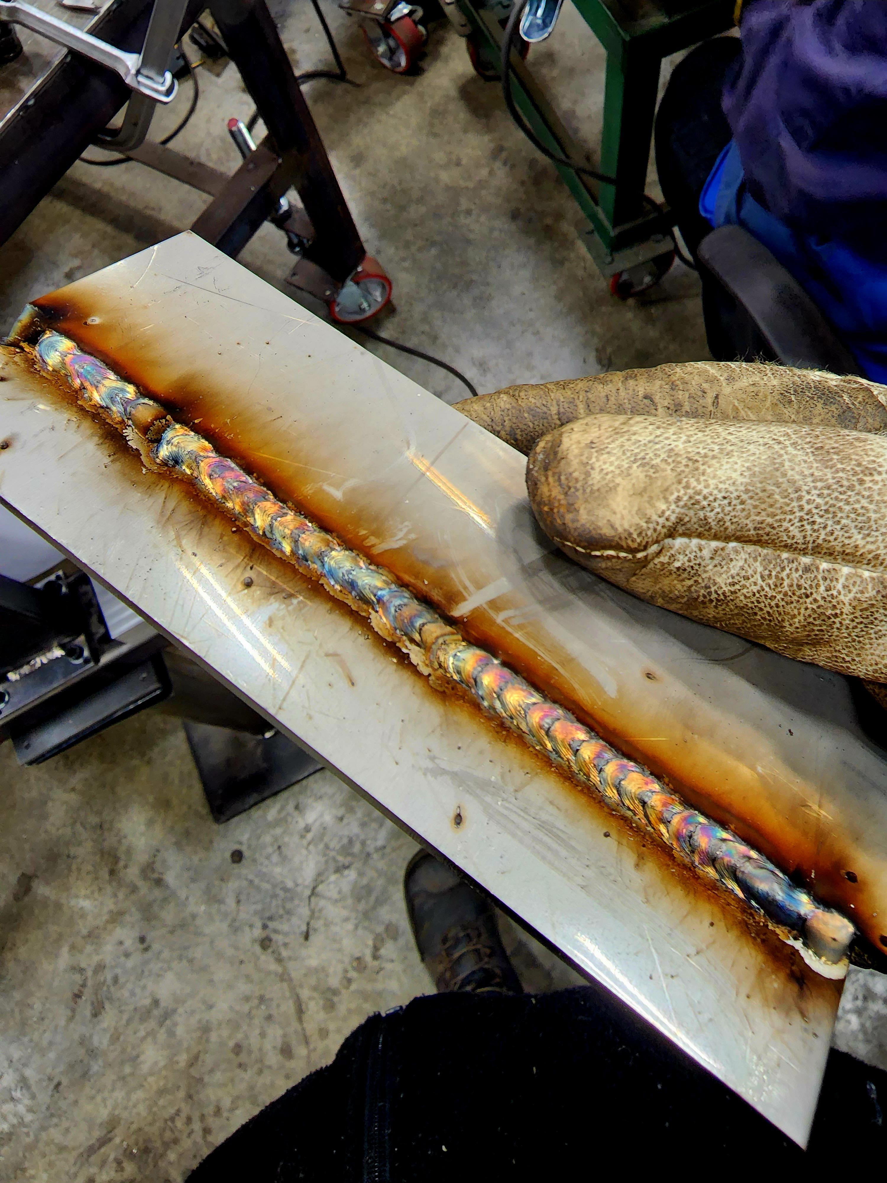 First time MIG welding Stainless, I'll take pointers if you have any