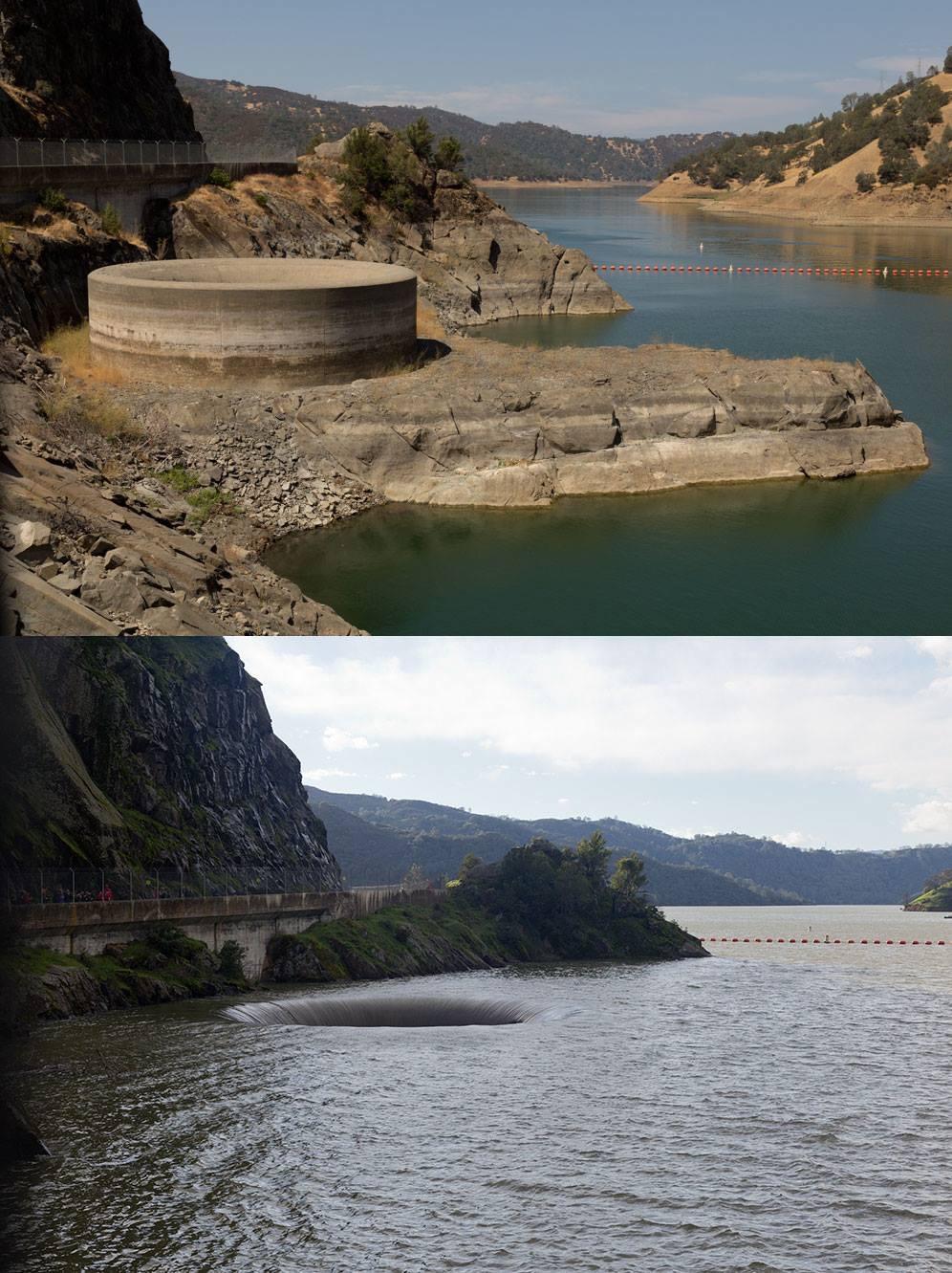 The amount of rain California has got recently is pretty insane (Lake