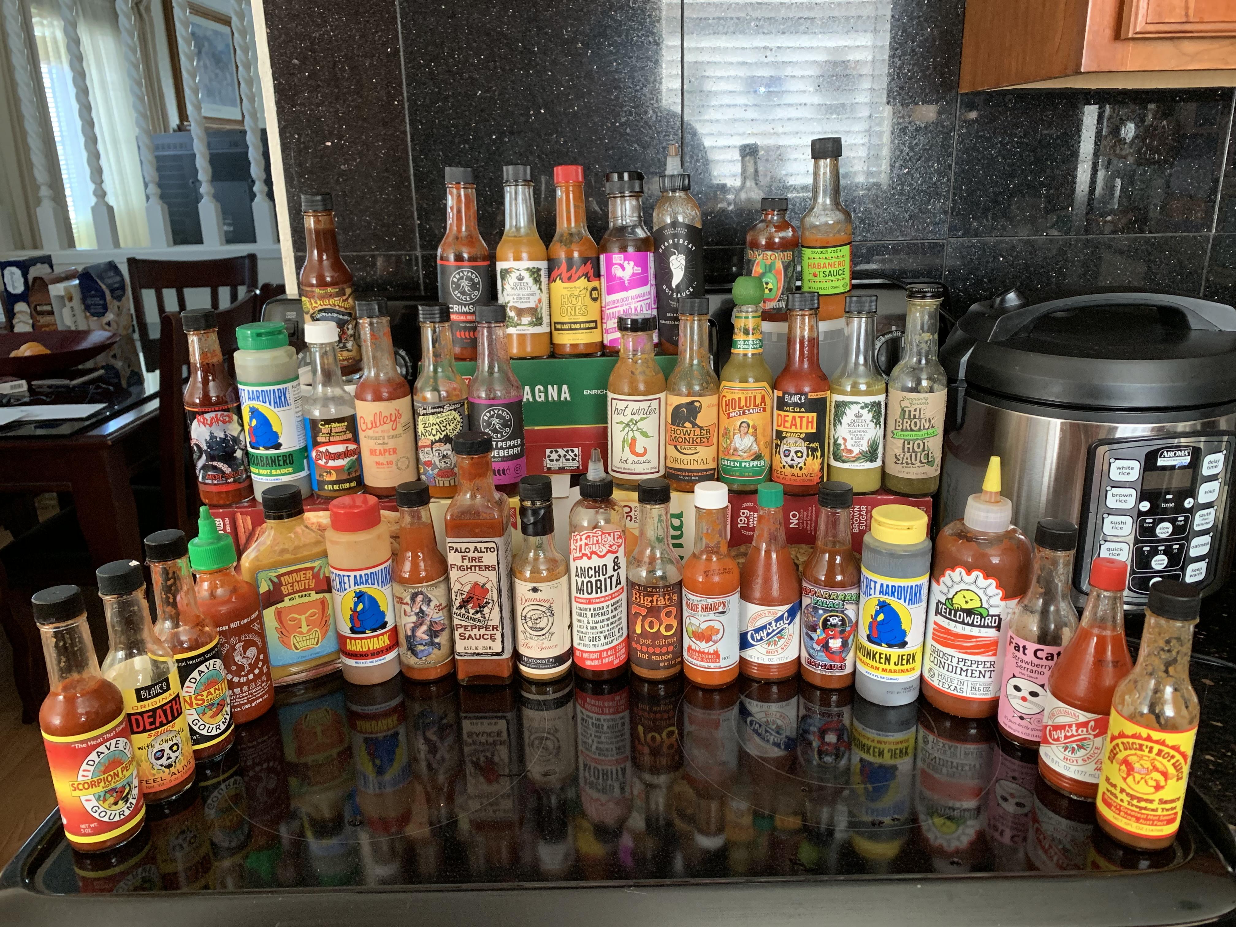 Happy National Hot Sauce Day! Here’s my current collection! r/hotsauce