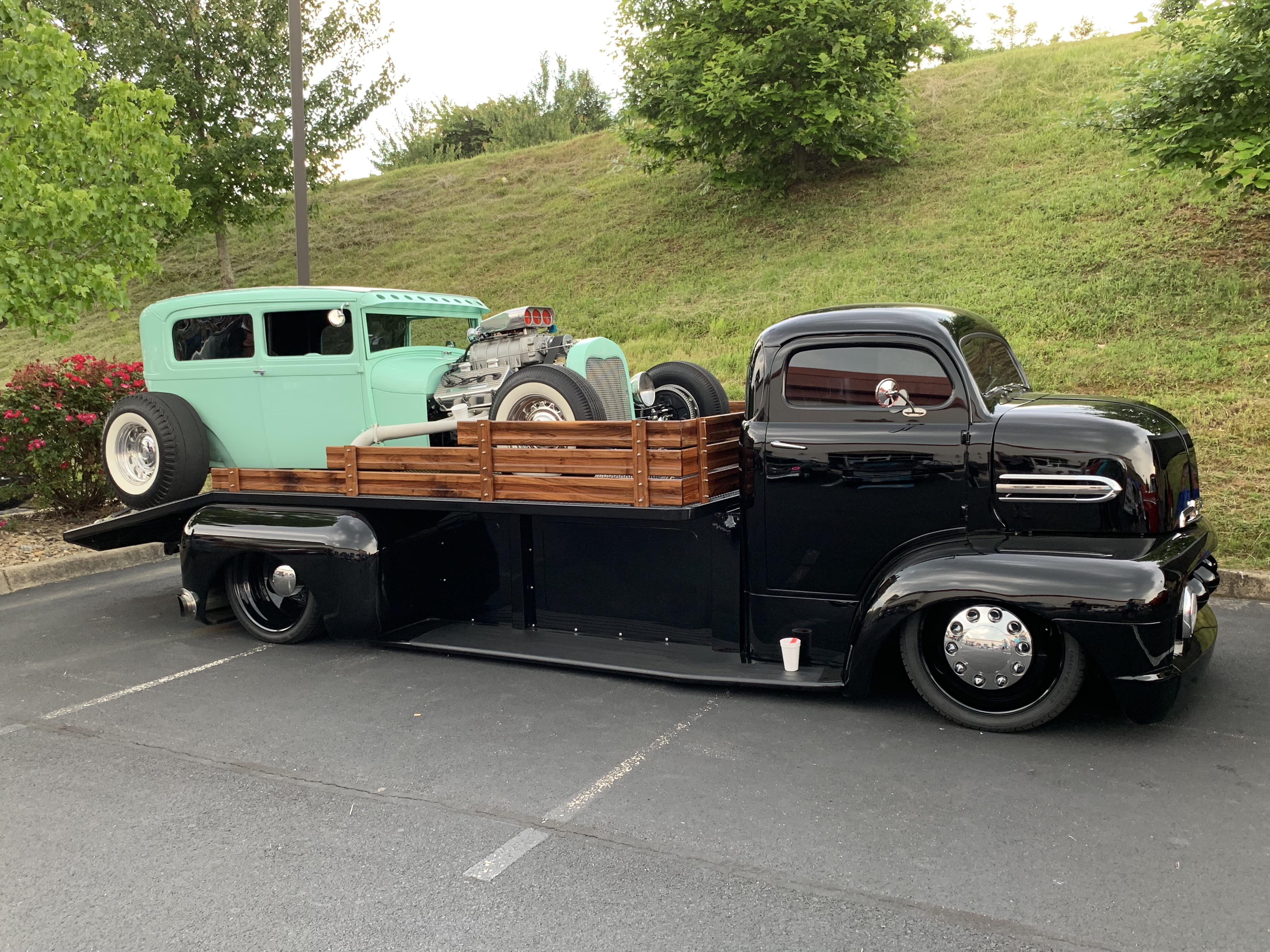 [Ford COE] custom car hauler at car show in Johnson City, TN. r/spotted