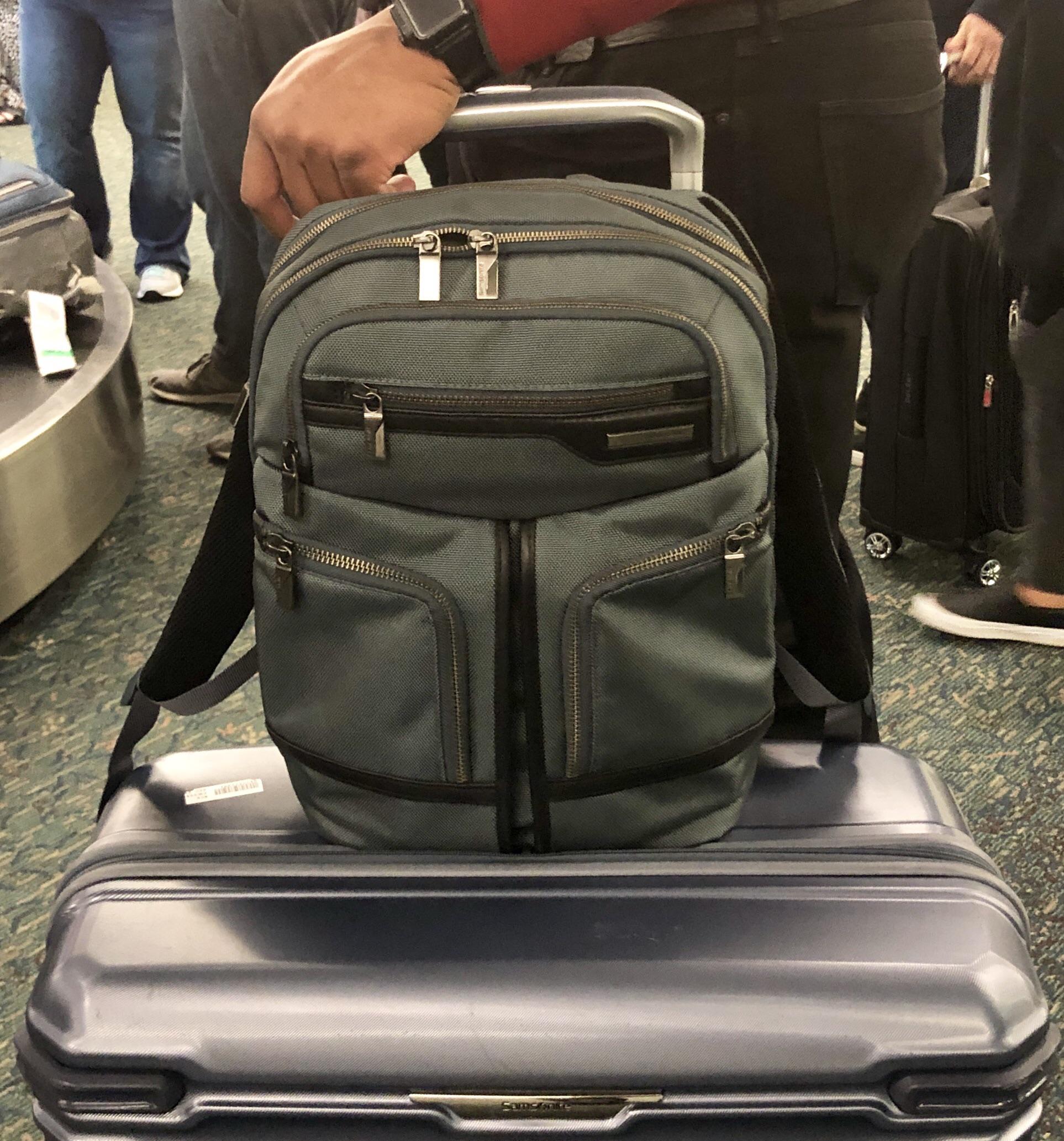 Saw this backpack at the airport and immediately thought, “This is the