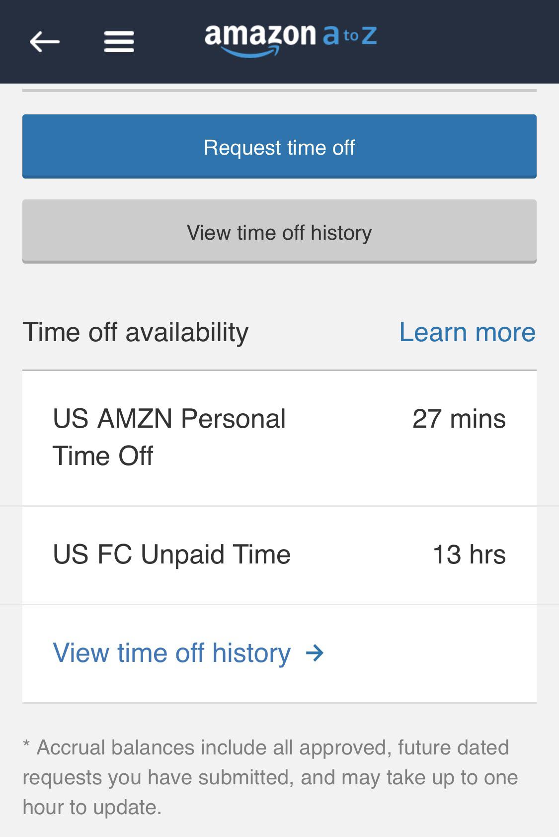 Where is my Vacation Time? Became a blue badge, however I’ve heard from