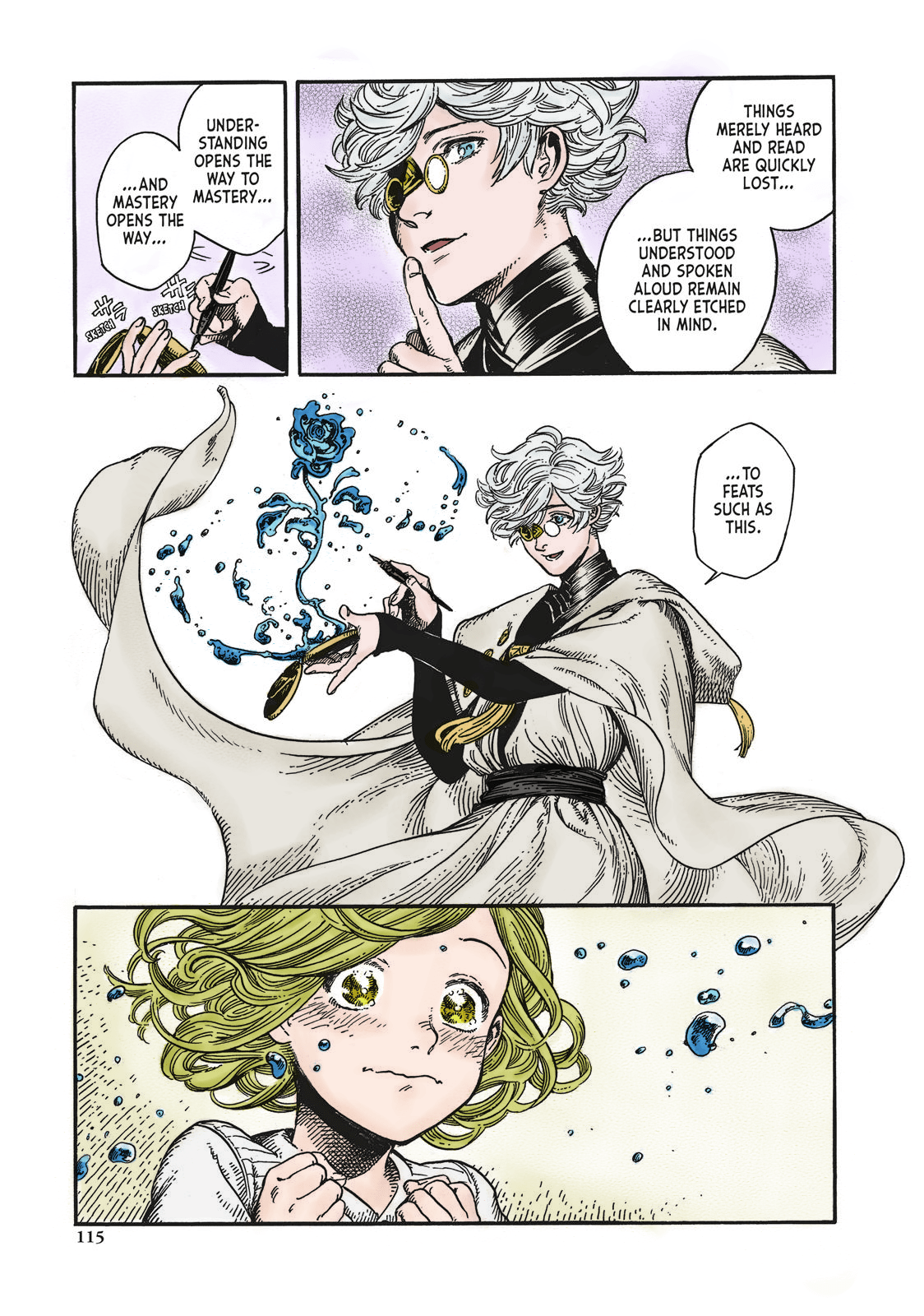 [ART] Coloring a random page of each chapter of "Witch Hat Atelier