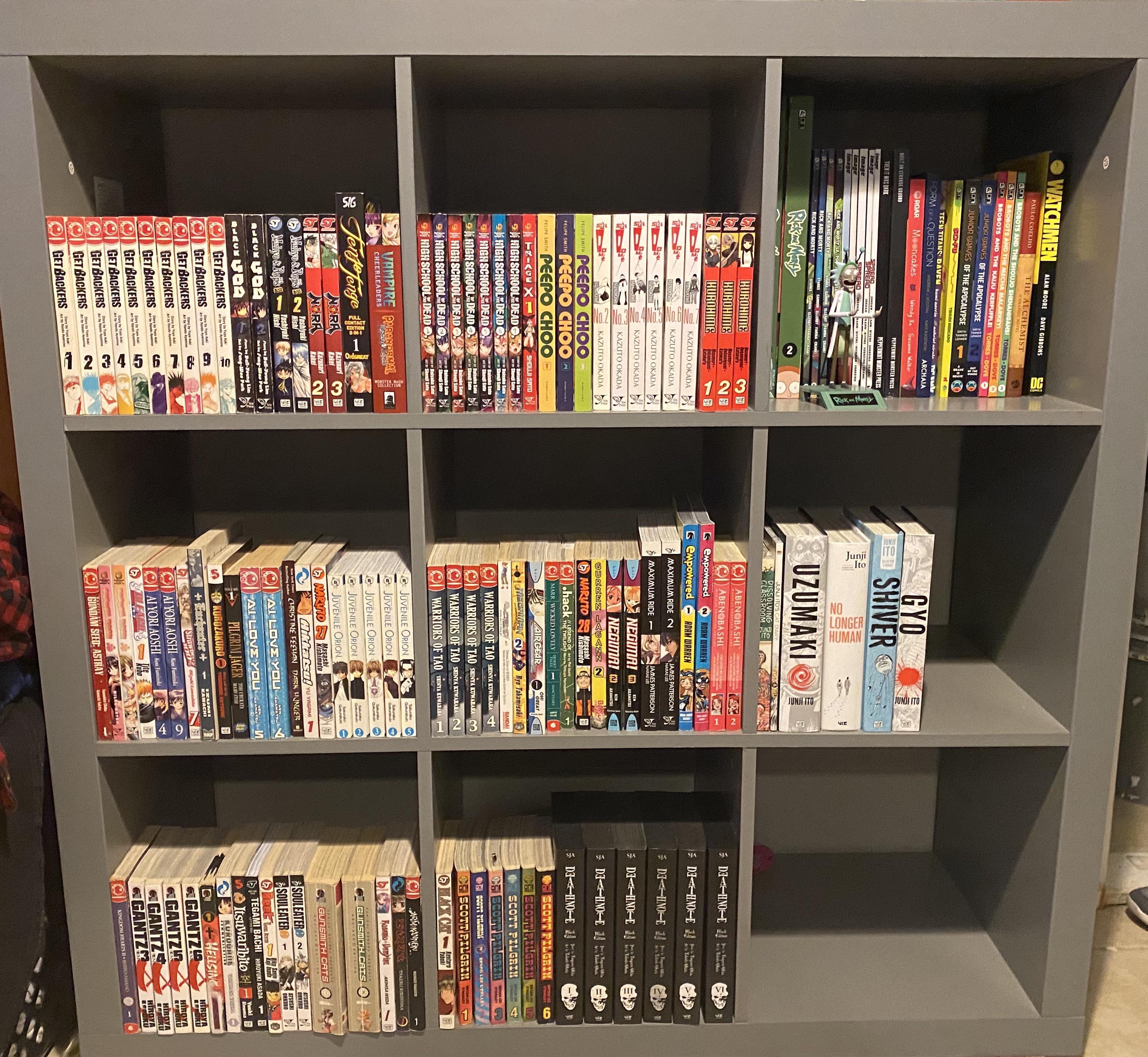 Finally pulled some of my old manga out of storage and put them on a