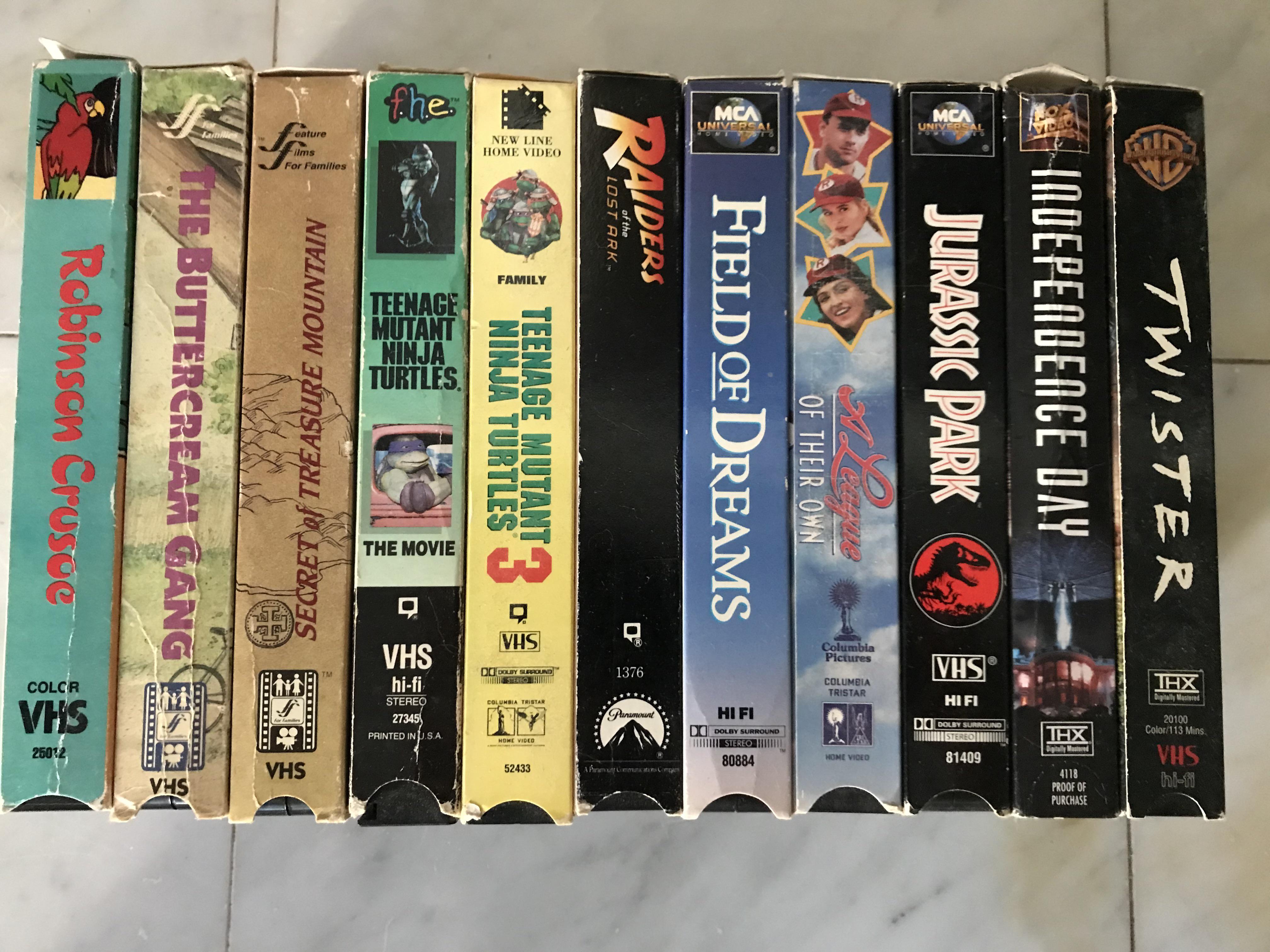 VHS Tapes that bring back good memories r/nostalgia