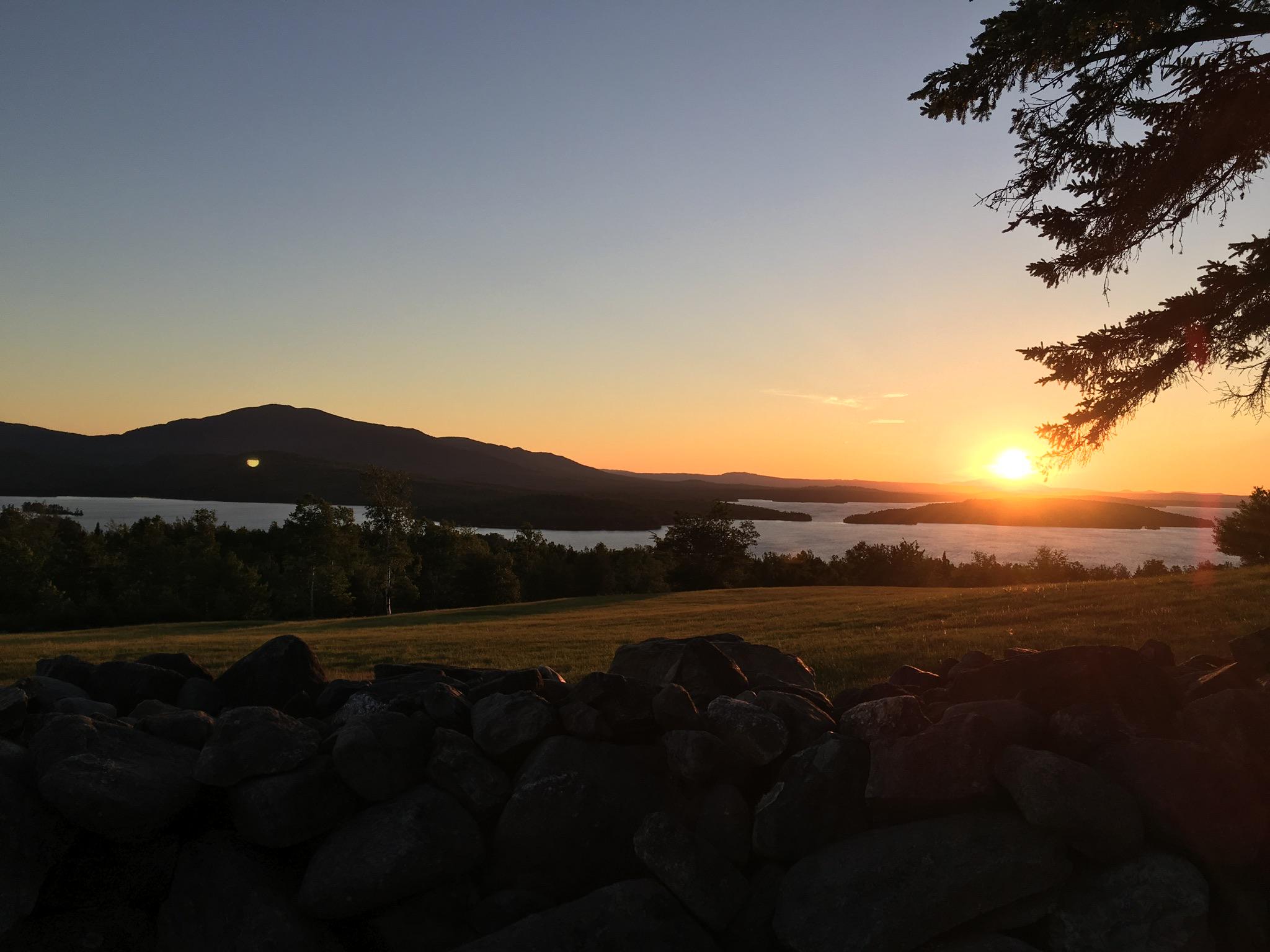 Sunset on Moosehead Lake June ‘17 r/Maine