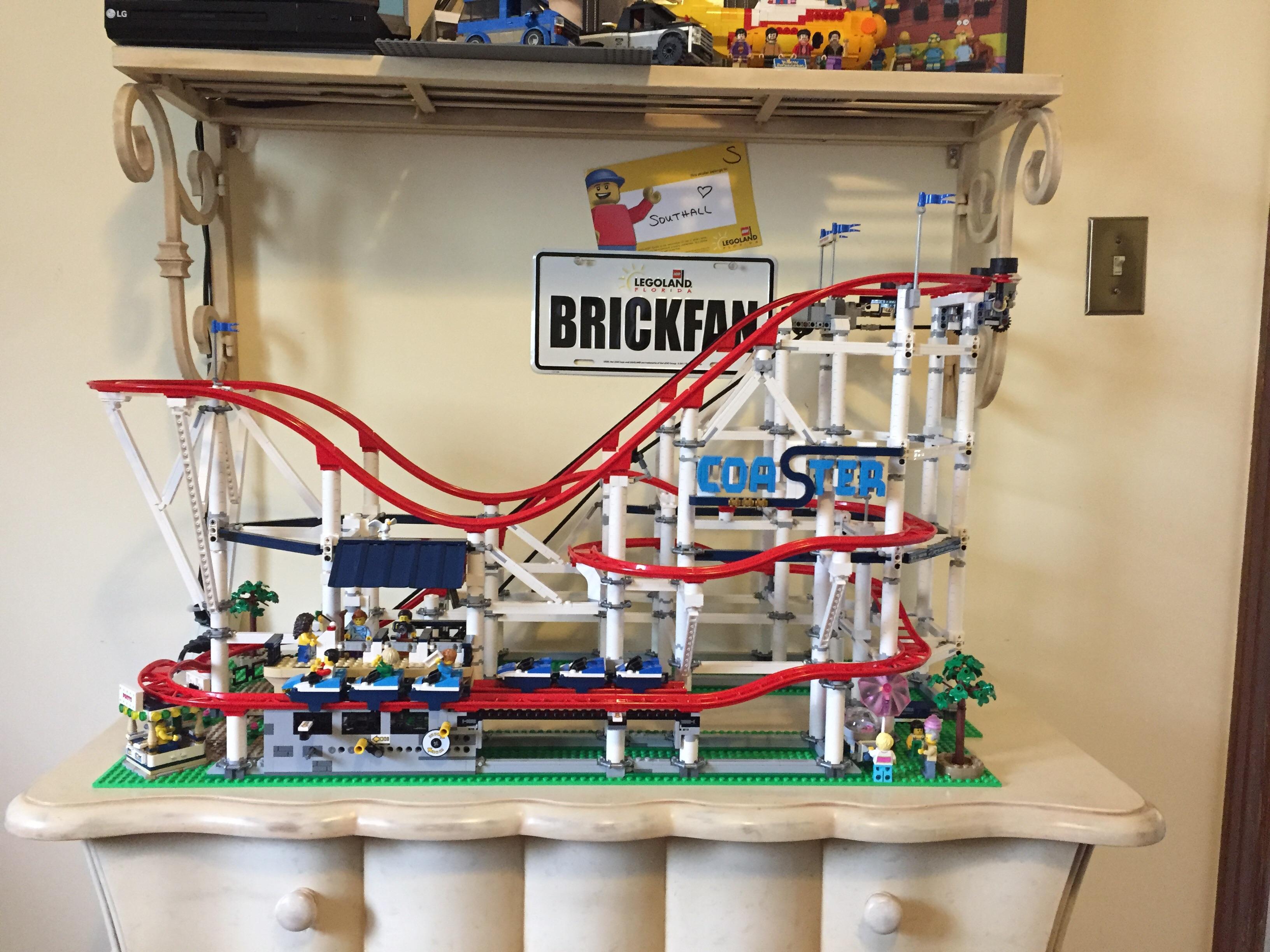 Finally Done! Lego Roller Coaster! So much fun r/rollercoasters