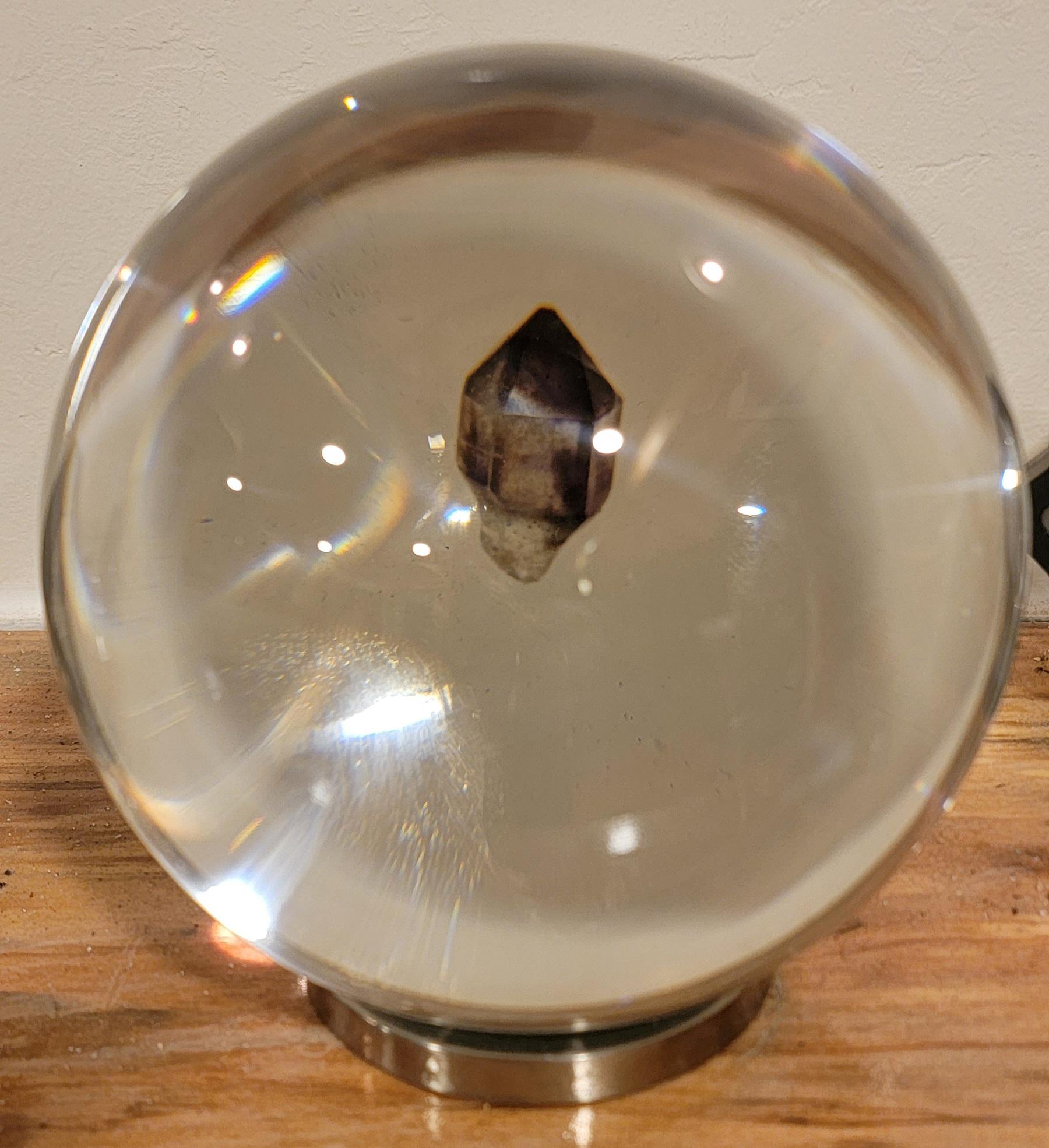 Amethyst scepter floating in my crystal ball r/Minerals