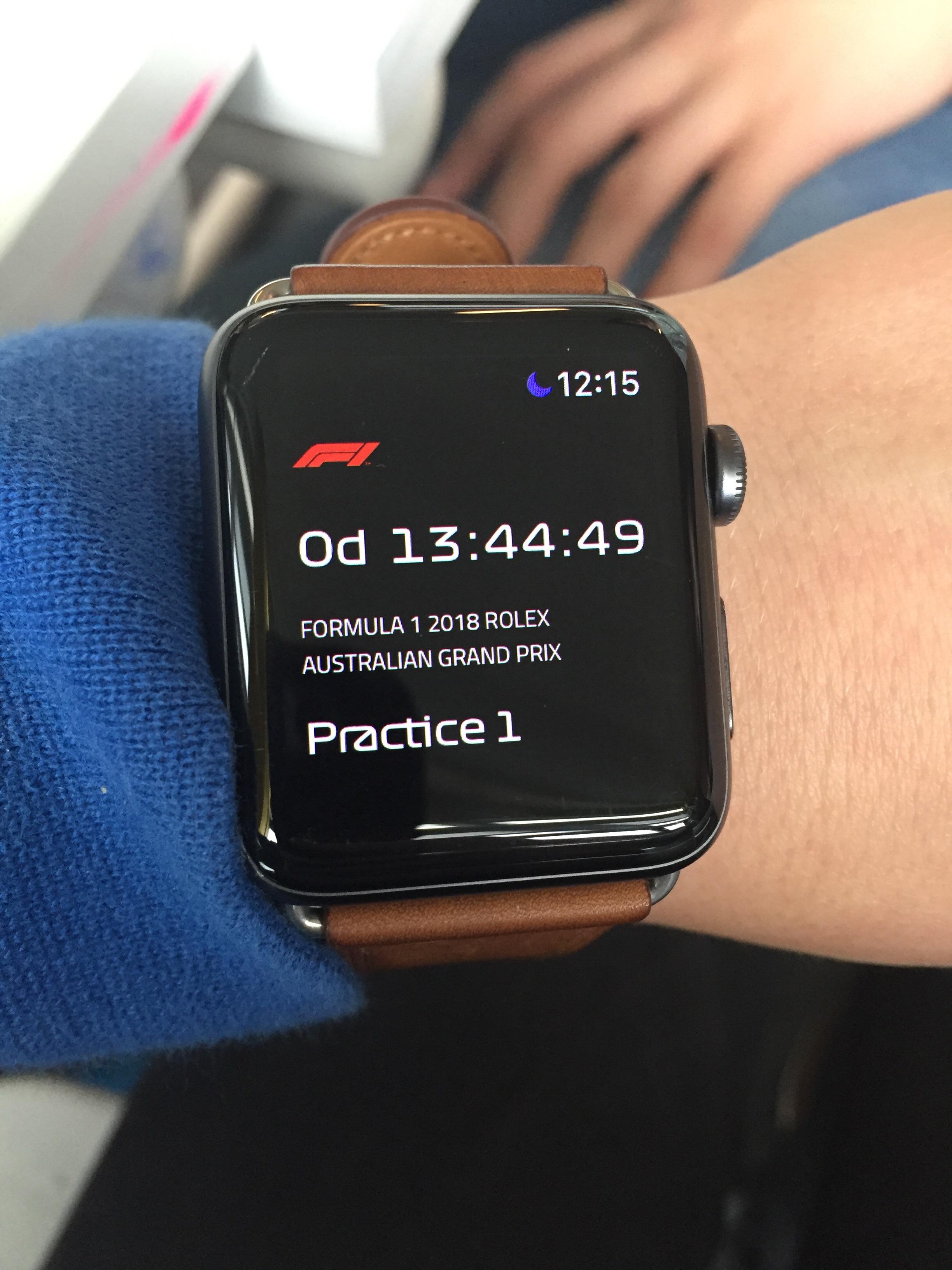 Getting hyped with the F1 app on the Apple watch. r/formula1