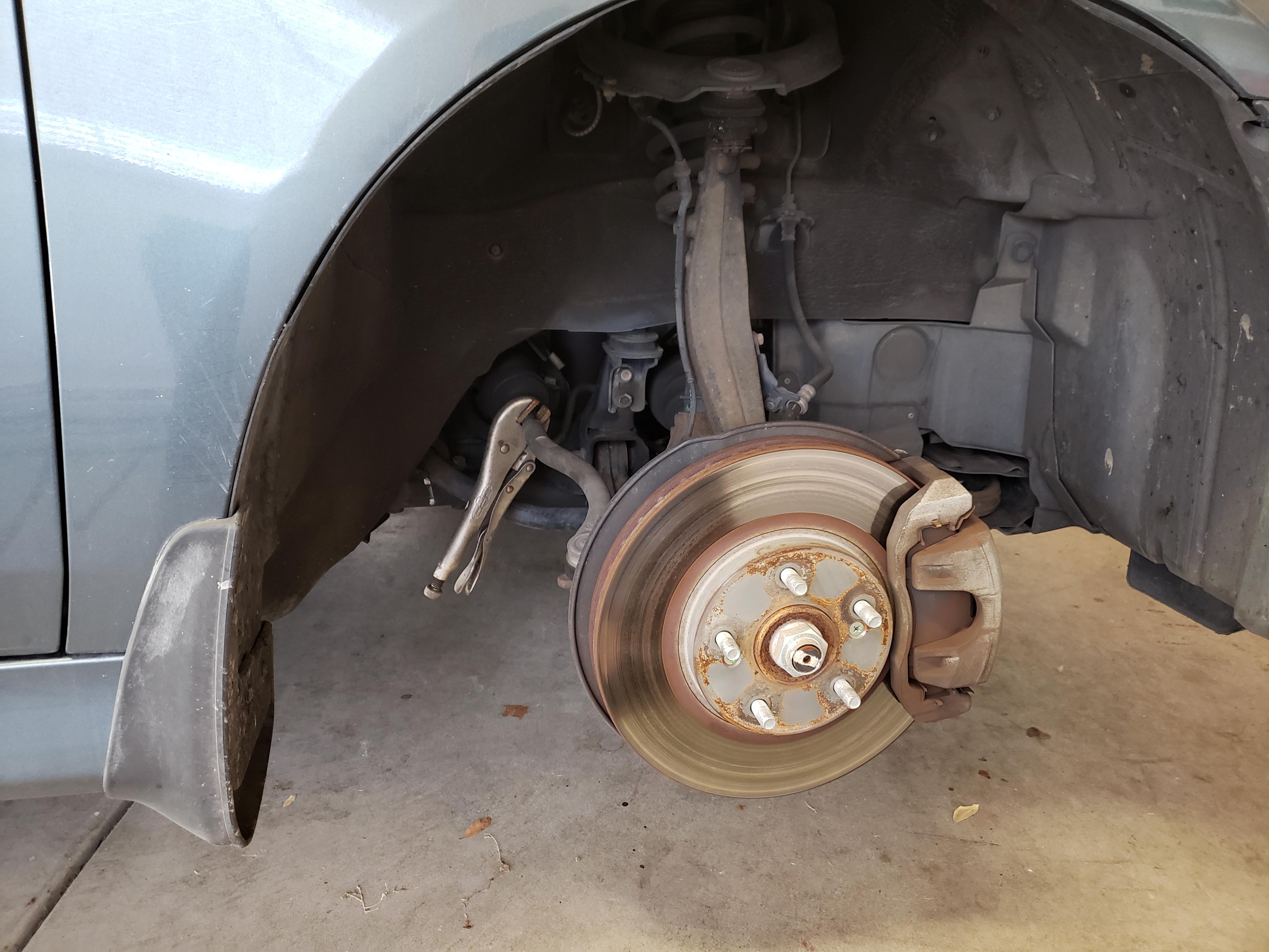 Changed My Brake Pads for the first time in my life today, found this vice grip r