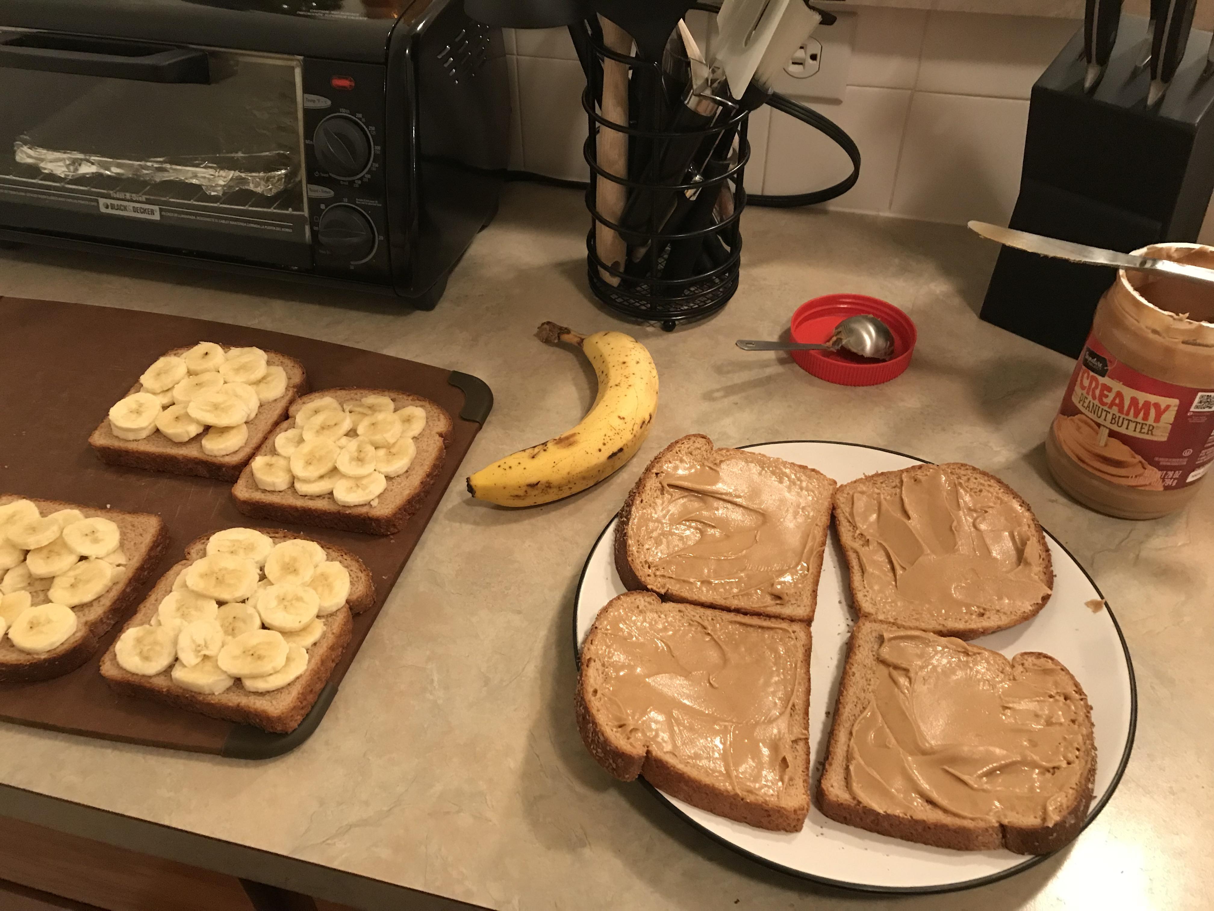 Calories In Peanut Butter And Banana Sandwich Banana Poster