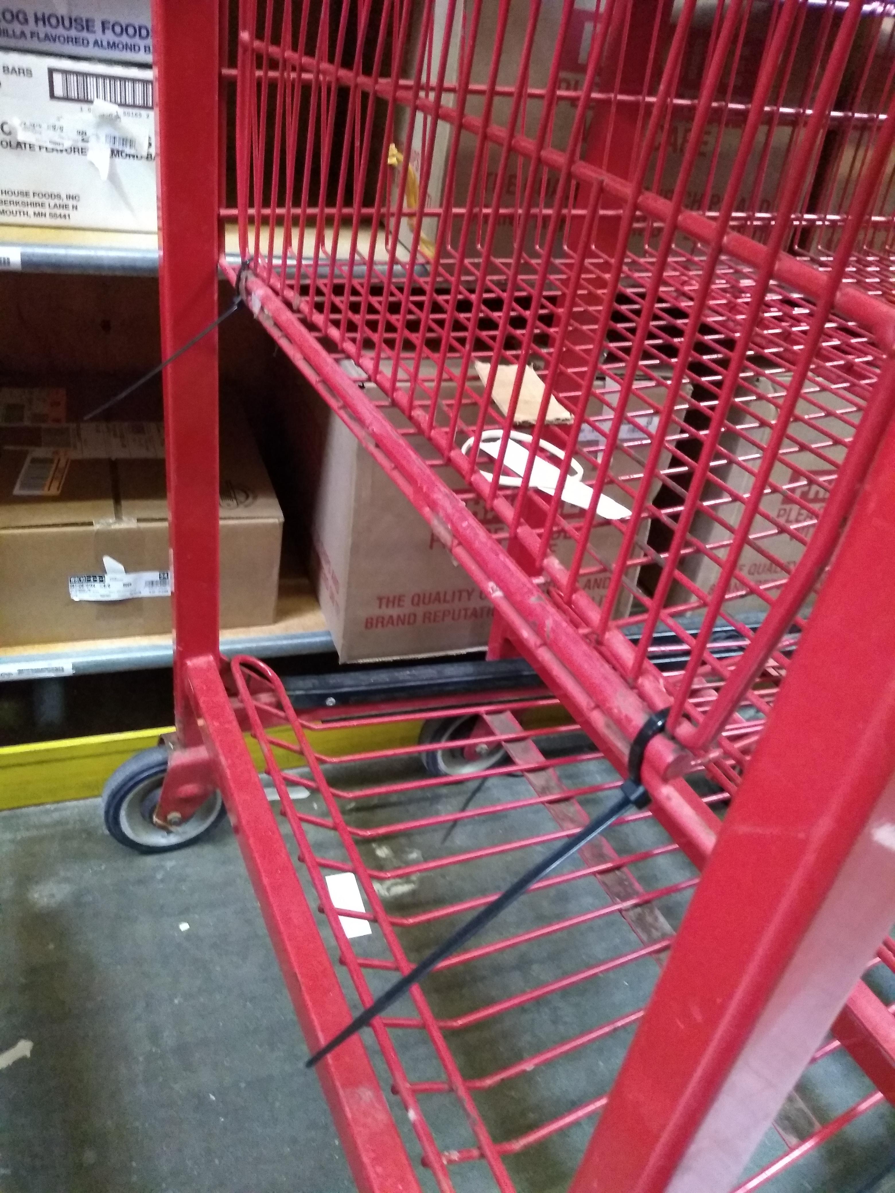 If you zip tie the 3 tier carts, your mom's a hoe r/Target