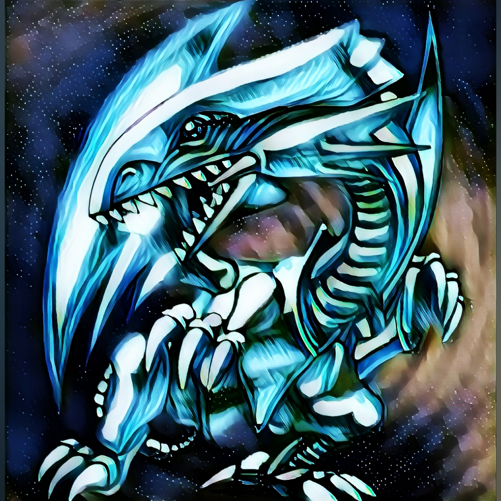 I edited the heck out of the Blue Eyes White Dragon original card
