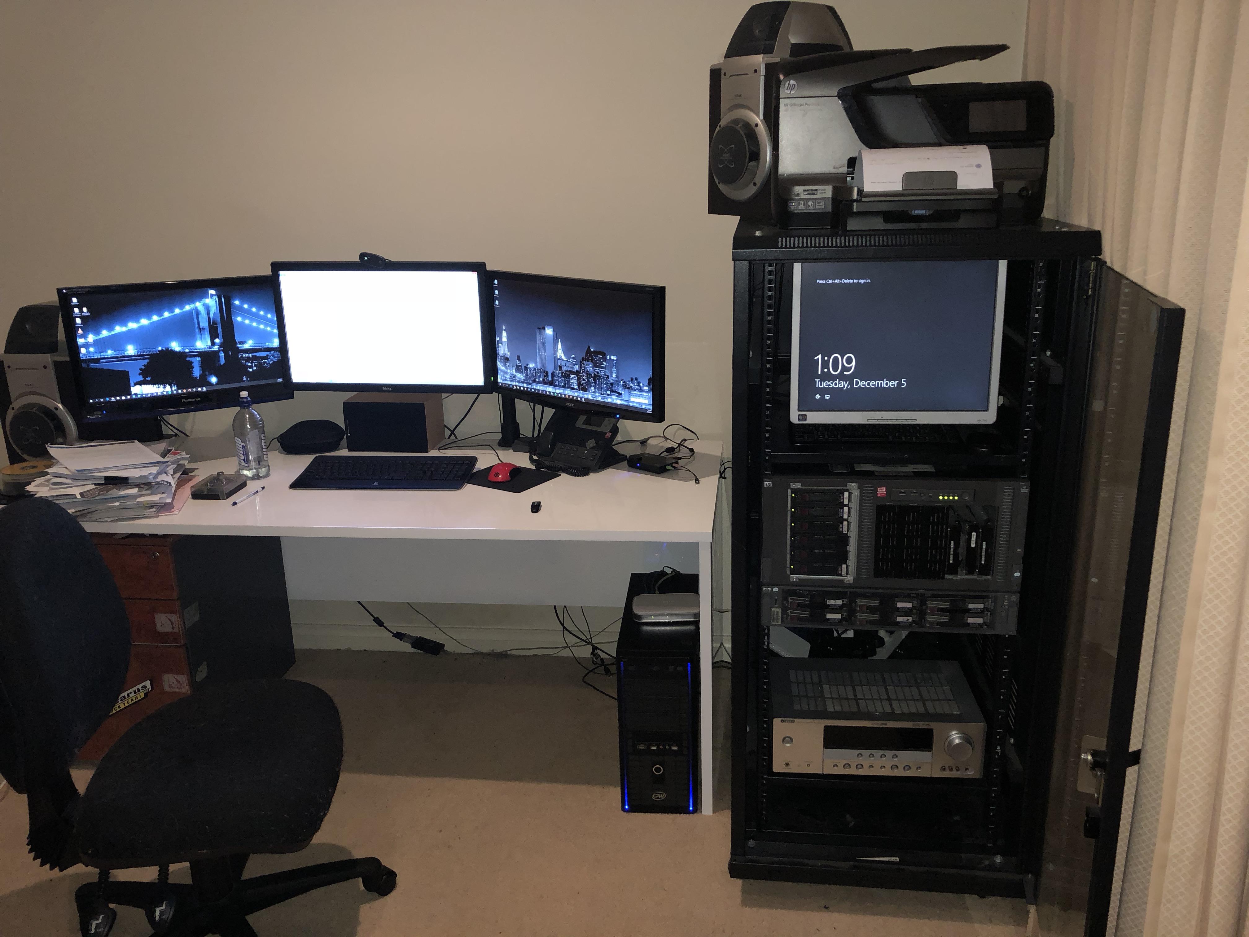 Finally got my new rack setup, now to get some new servers. The ML350