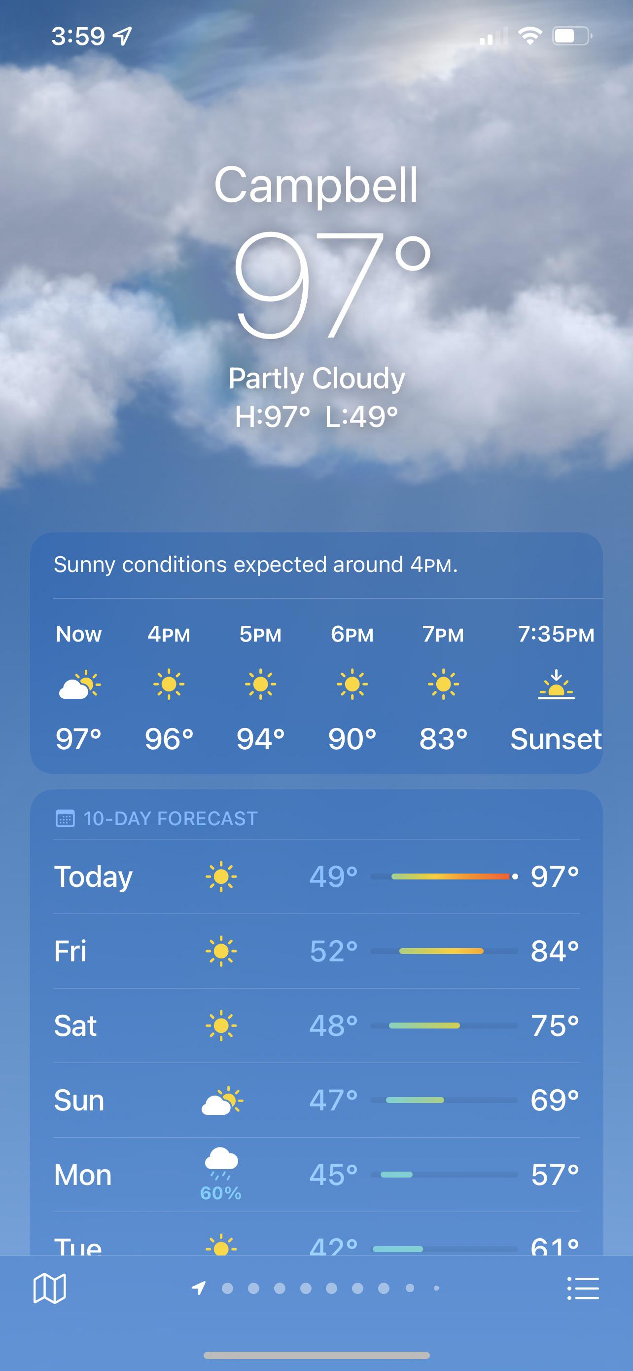 Was this record weather? 🥵 r/Campbell
