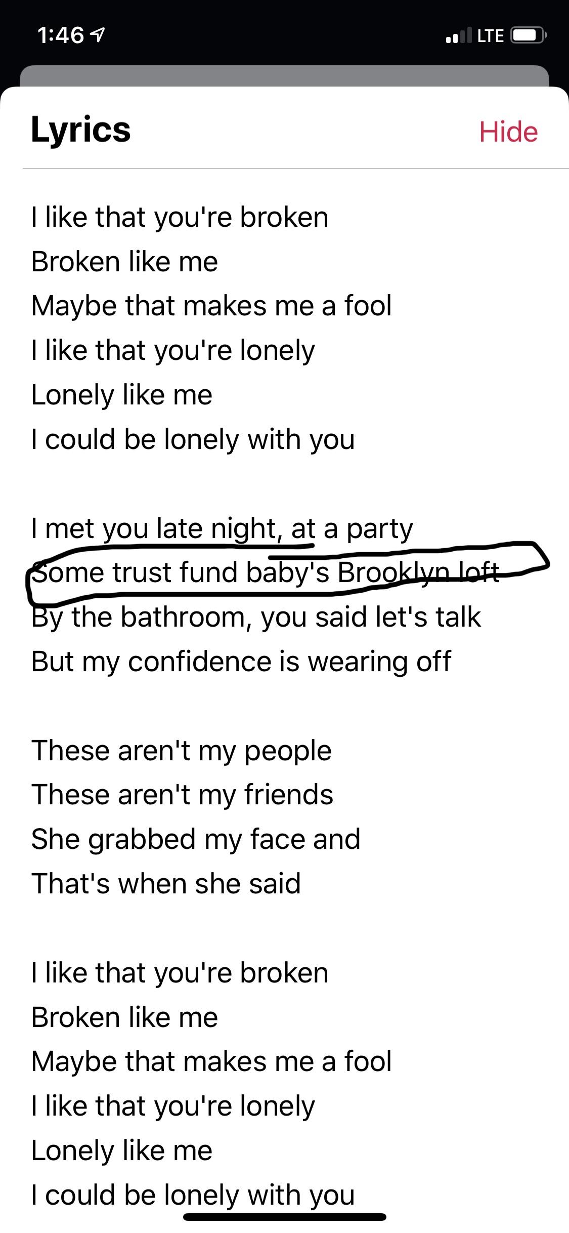 Look at these song lyrics r/GossipGirl