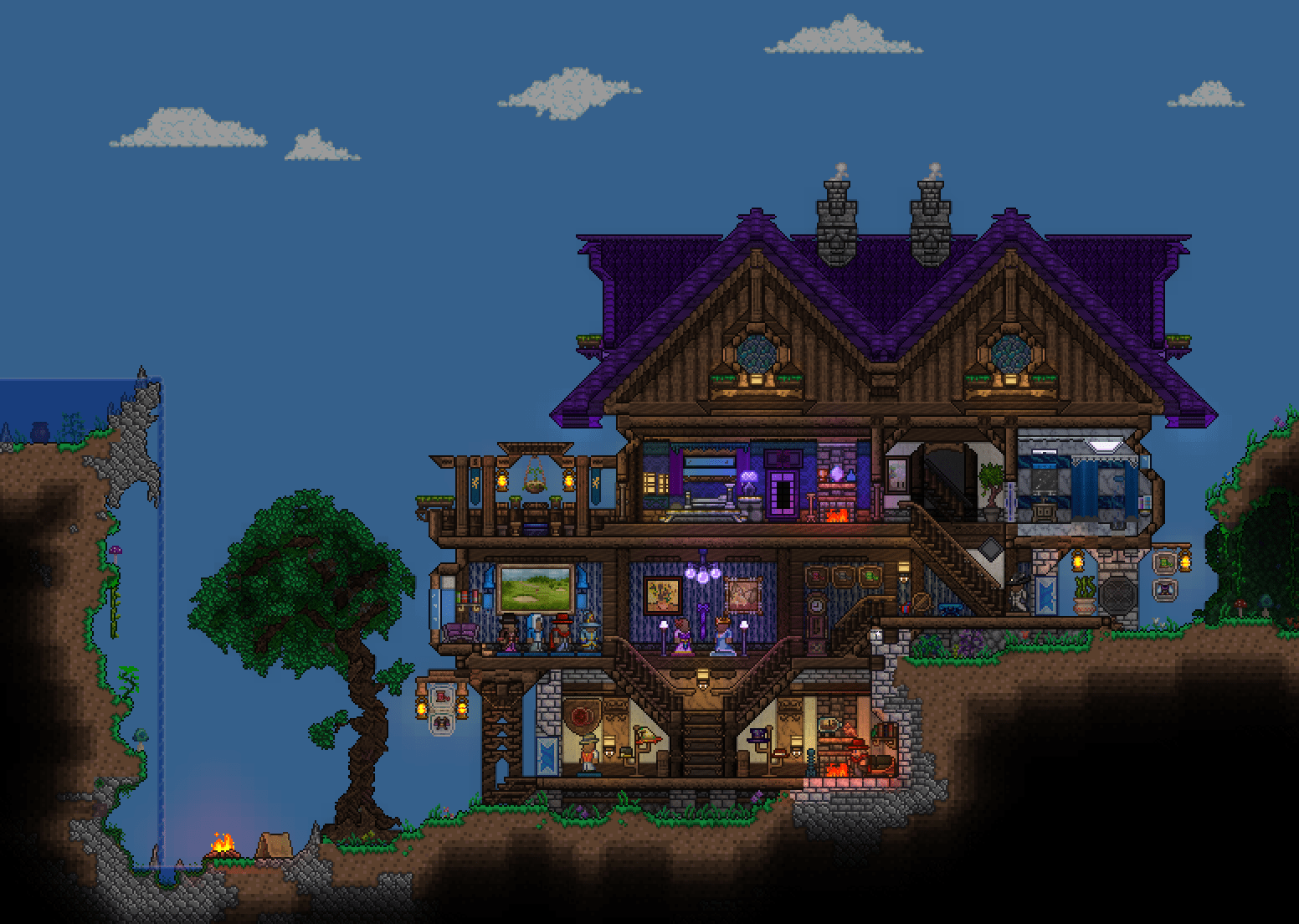 Cavern Pylon build part 1 Clothier's house. This is my first