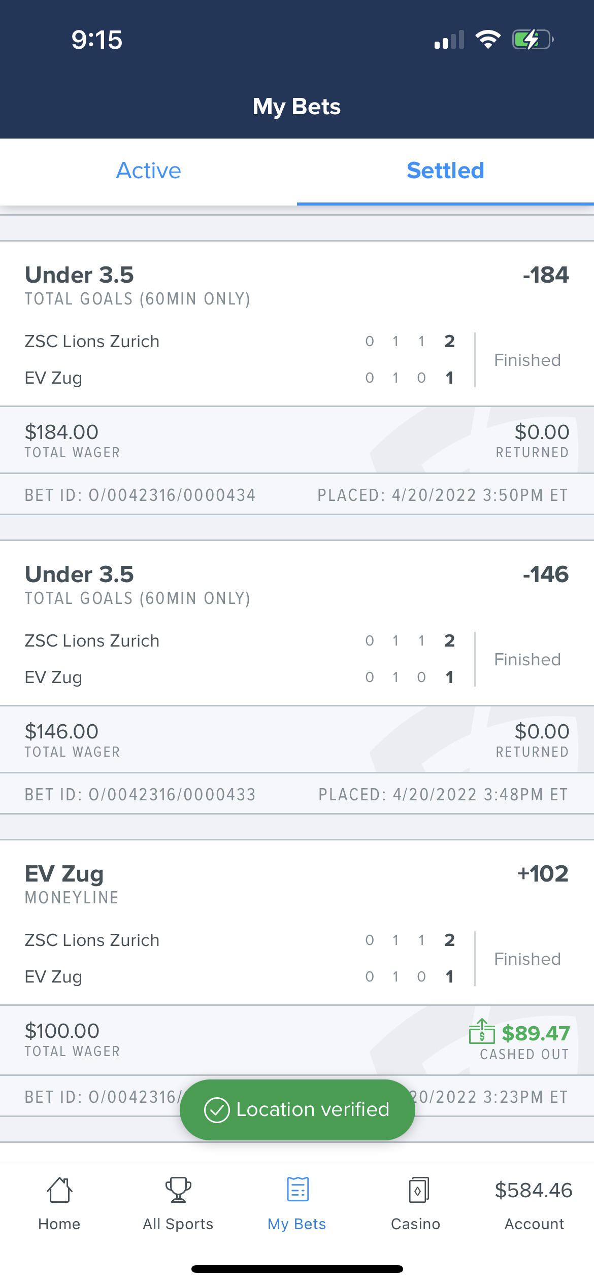 Bet settled wrong r/fanduel