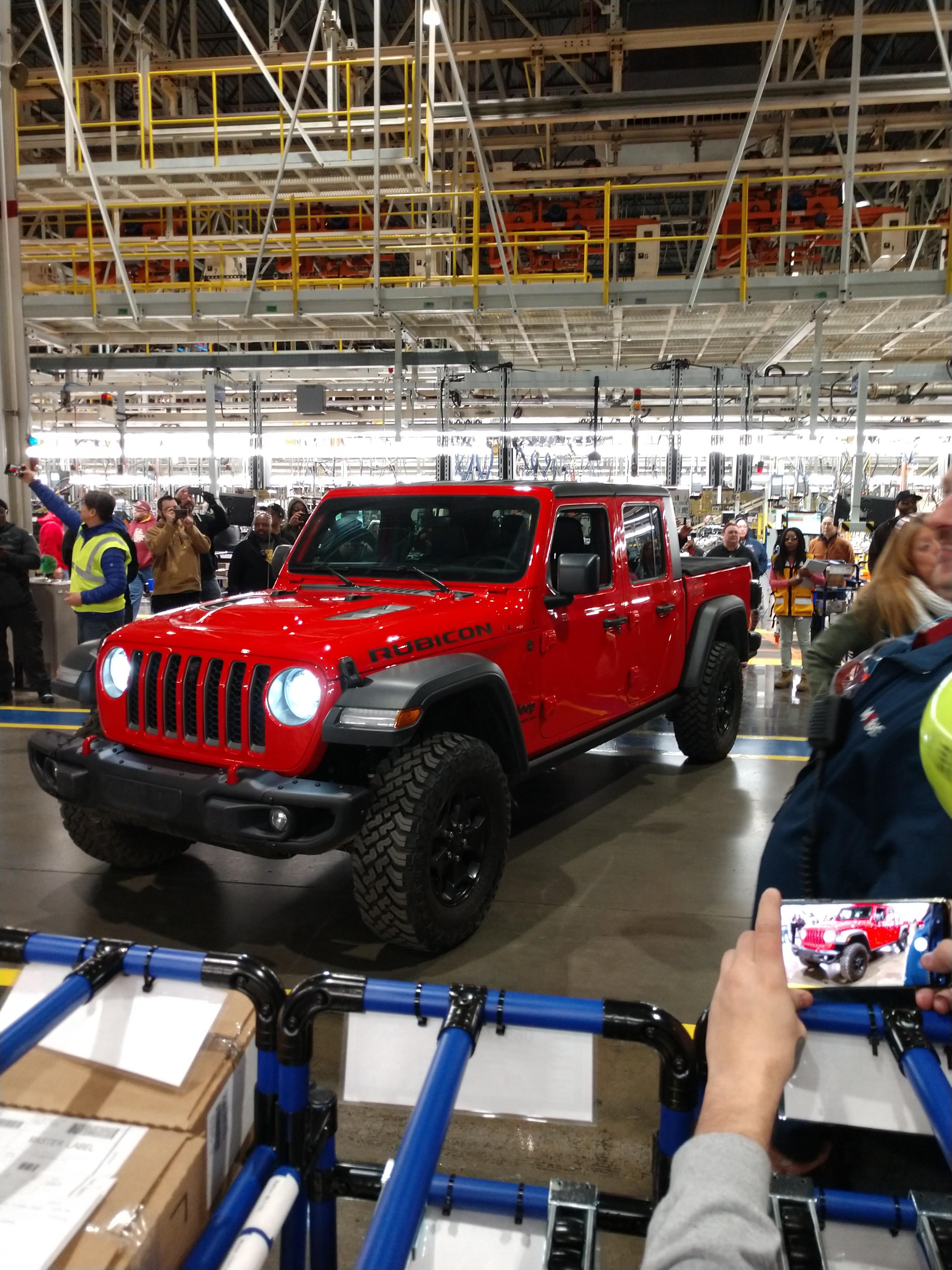The first gladiator off the line. Jeep