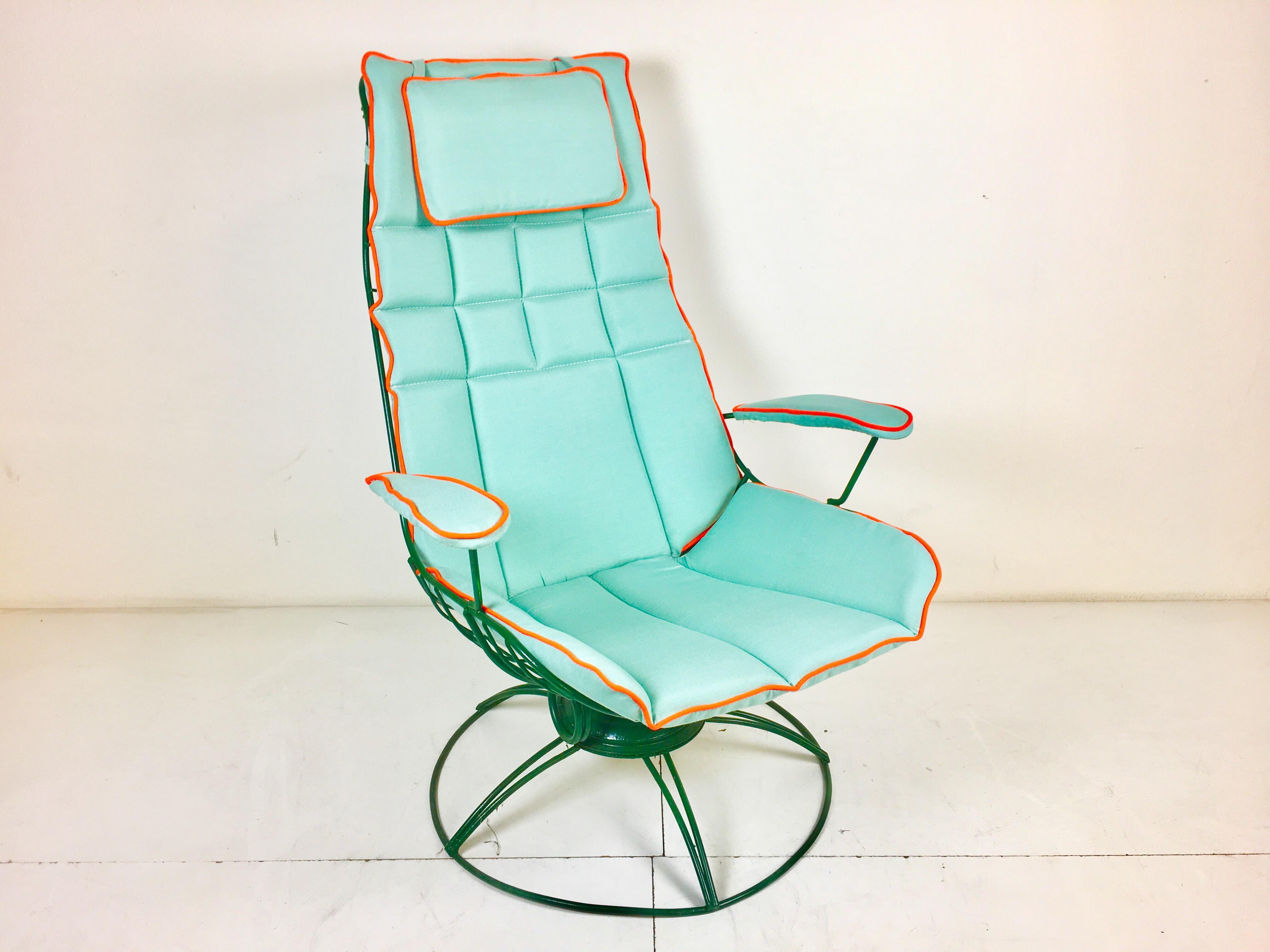 Homecrest HighBack Chair, We custom upholstered a new cushion for a