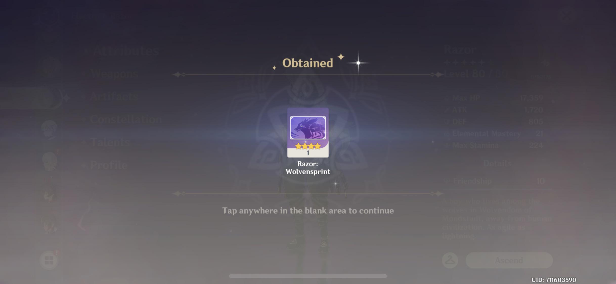 Got My first lvl 10 friendship AR 48 joined the pack r/RazorMains