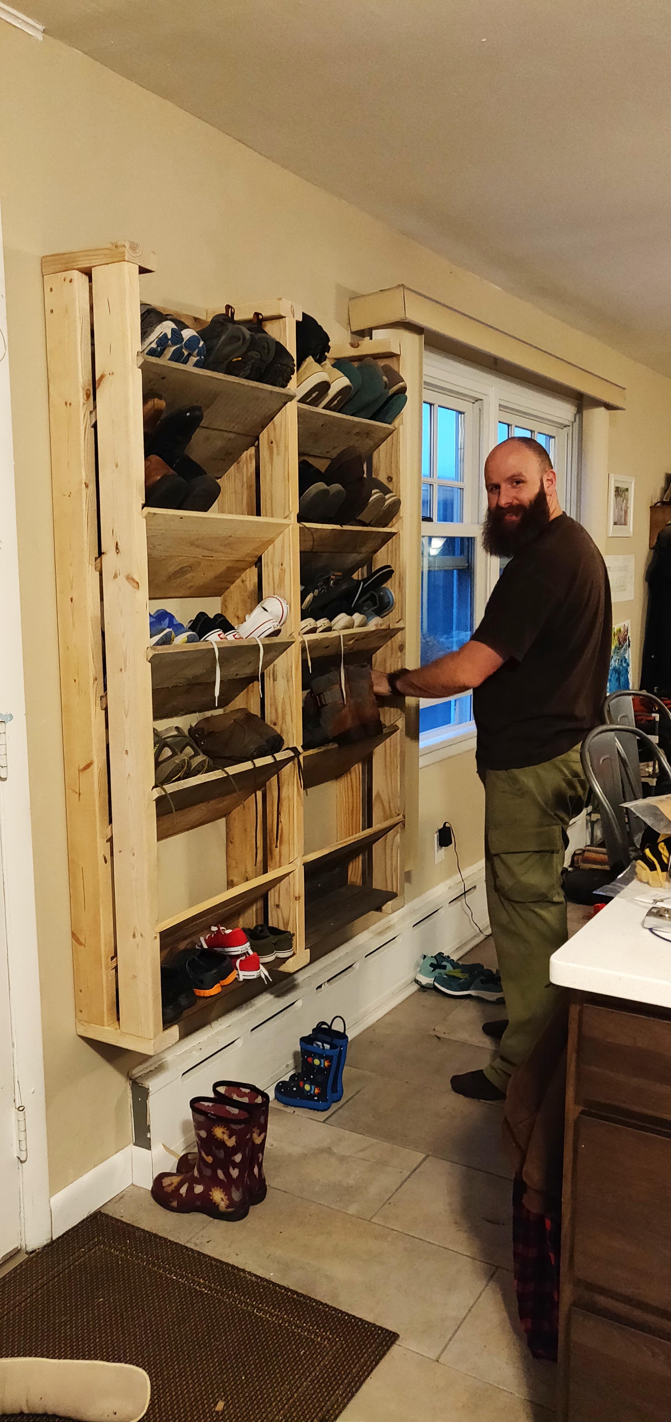 57+ Repurpose Wooden Shoe Rack