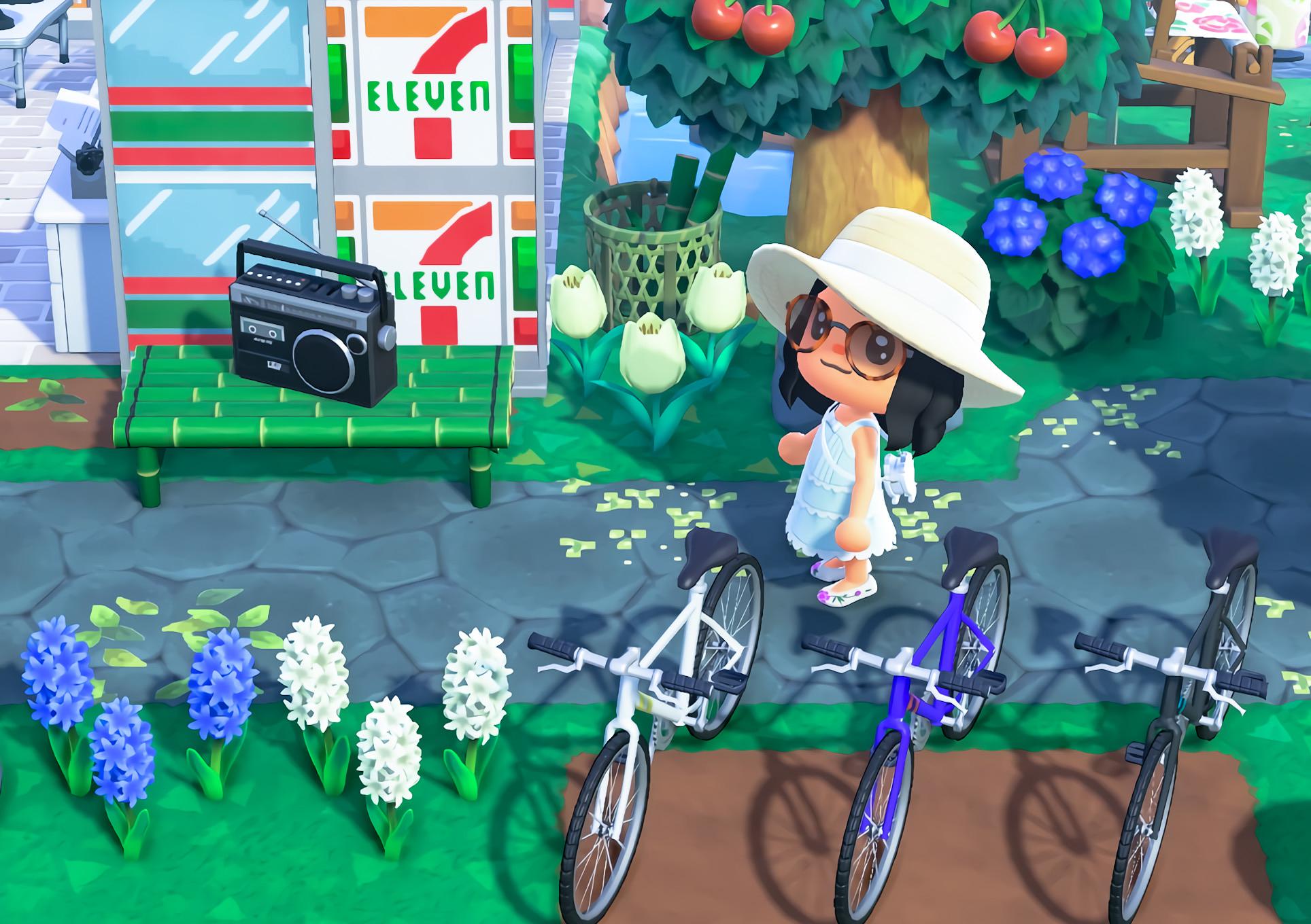 bike rack outside 7eleven r/AnimalCrossing