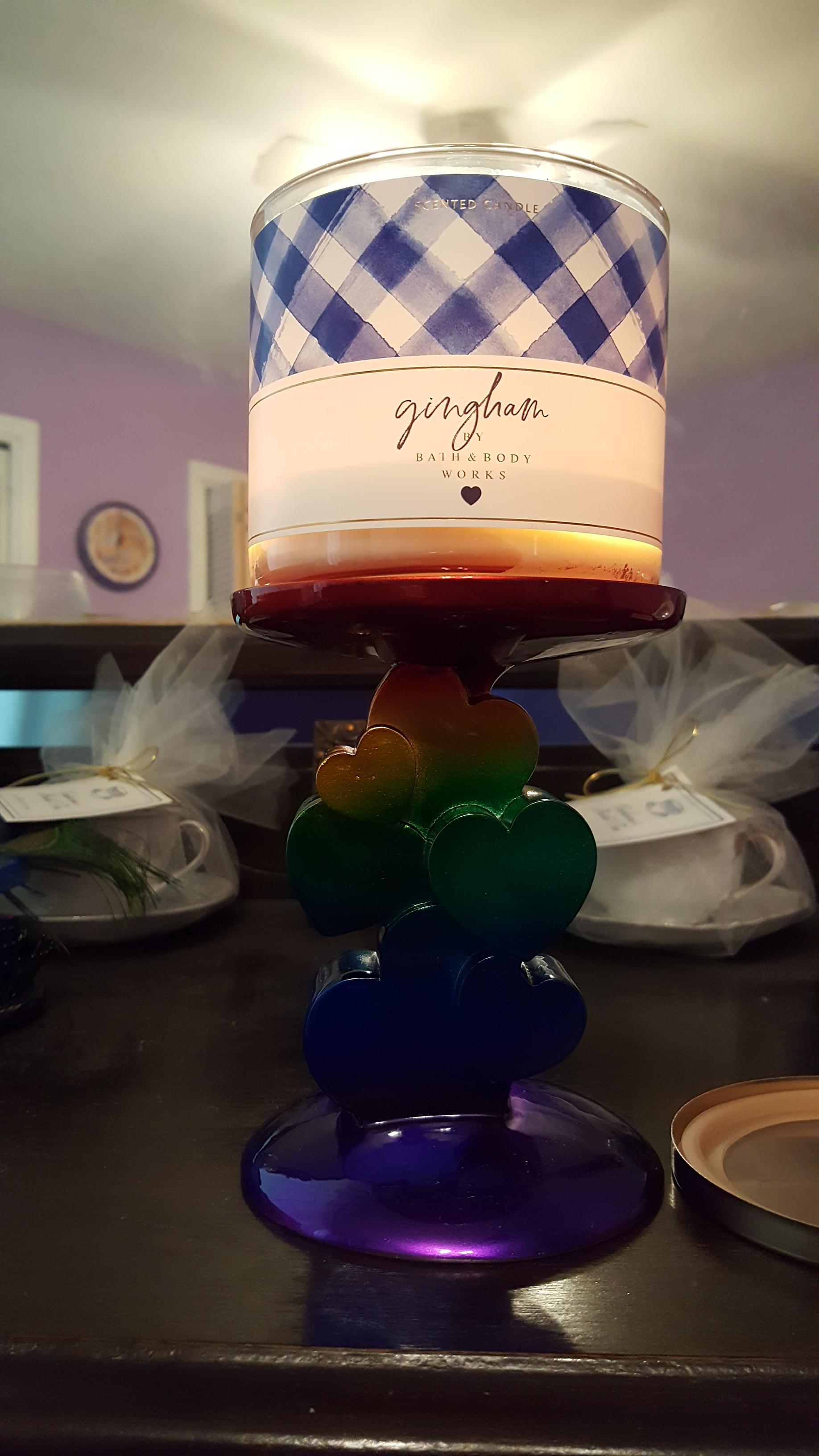Gingham candle 💟 bathandbodyworks