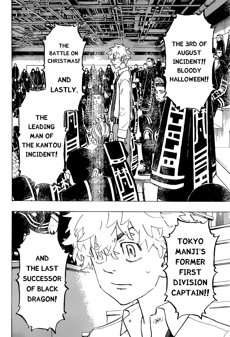 Can someone remind me the number of the chapter where takemichi