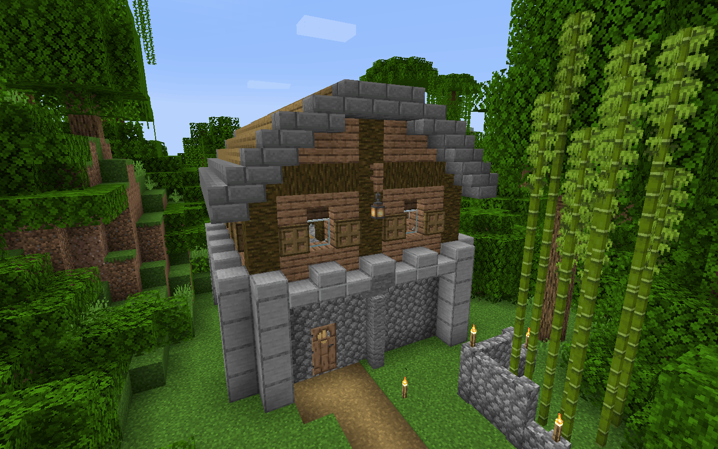 View Jungle Wood House Minecraft Gif // Minecraft Ideas Collection