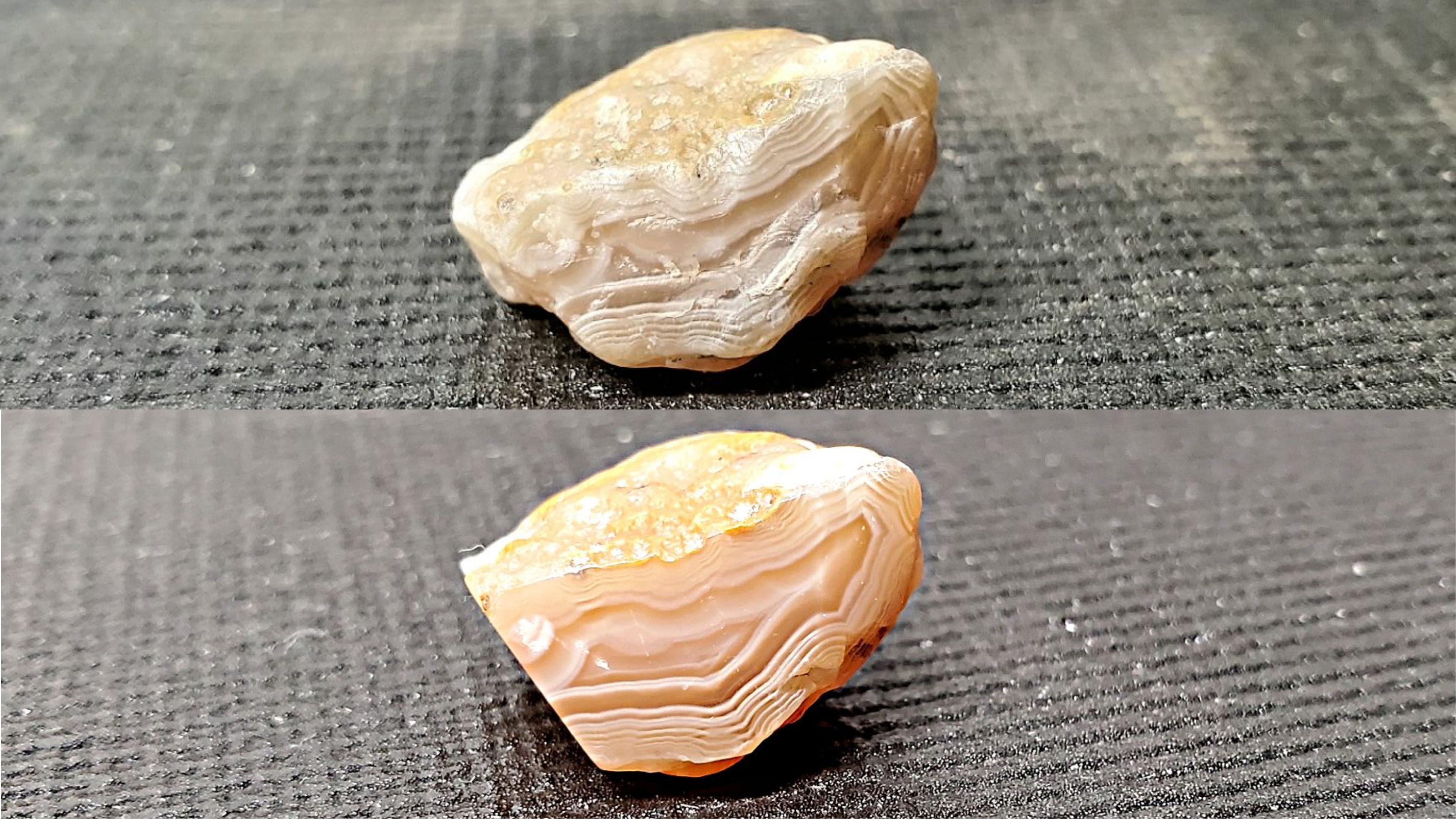 Before and after polishing a lake superior agate (full video in comments) r/oddlysatisfying