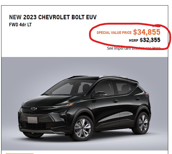 Who doesn't love a "special value price" that is 2K over MSRP