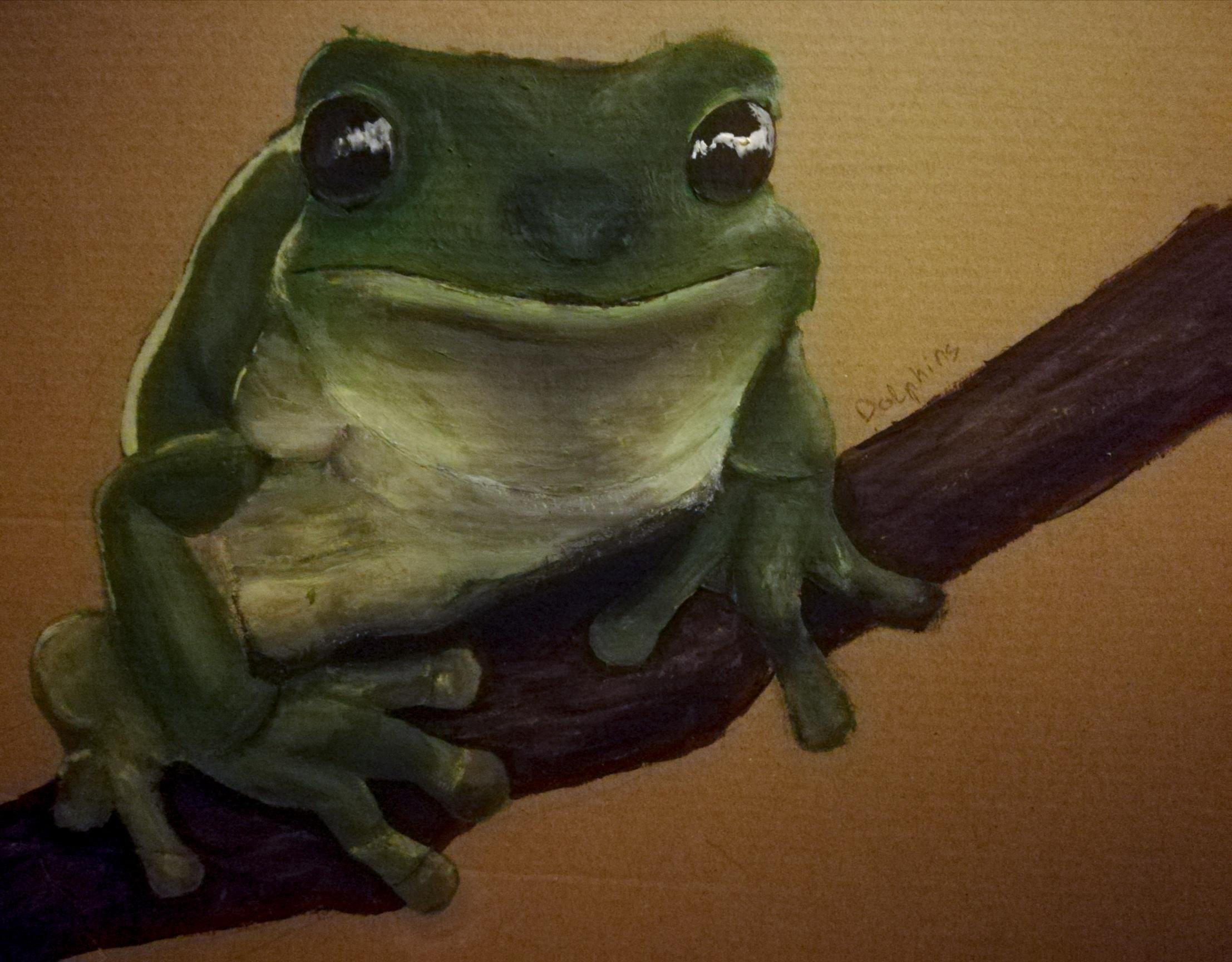 Frog painting by me r/frogs