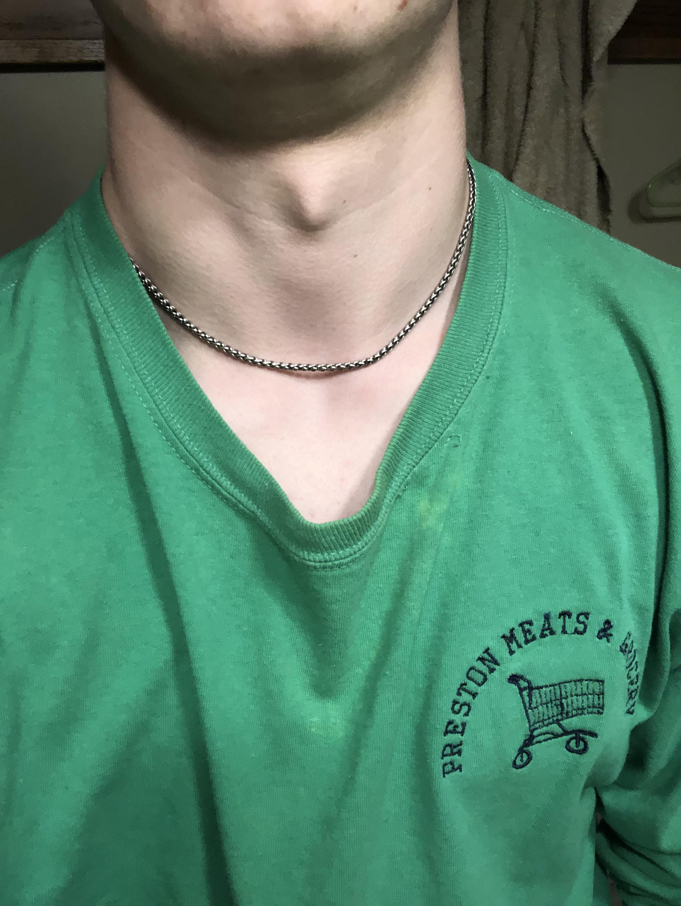 Is my chain too short? r/mensfashionadvice