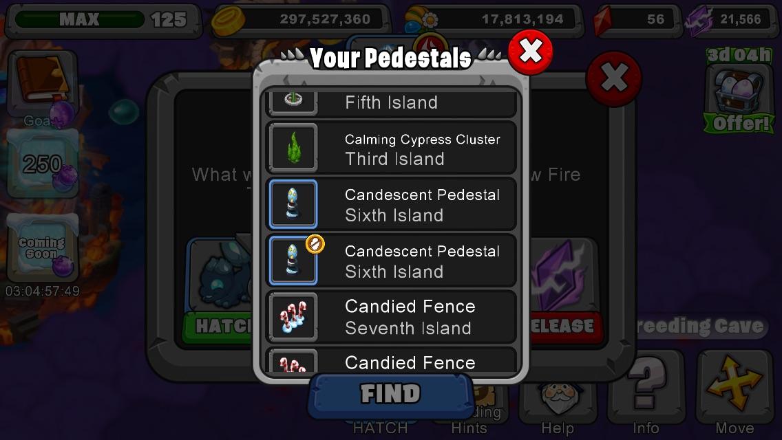 Trying to see what pedestals I had took longer than usual. r/dragonvale