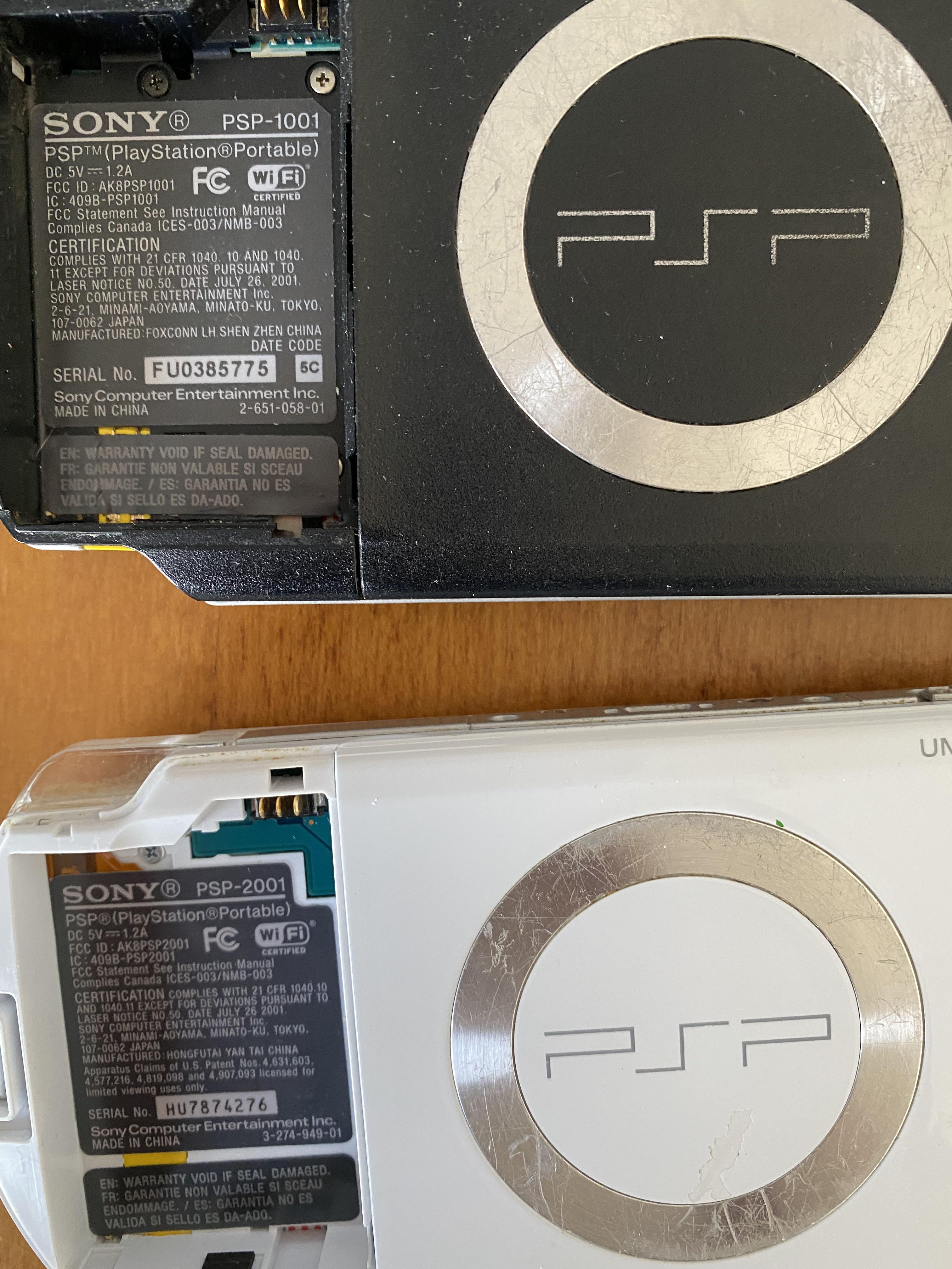 Does the PSP1001 screen work on the PSP2001 if I attempt to use it as