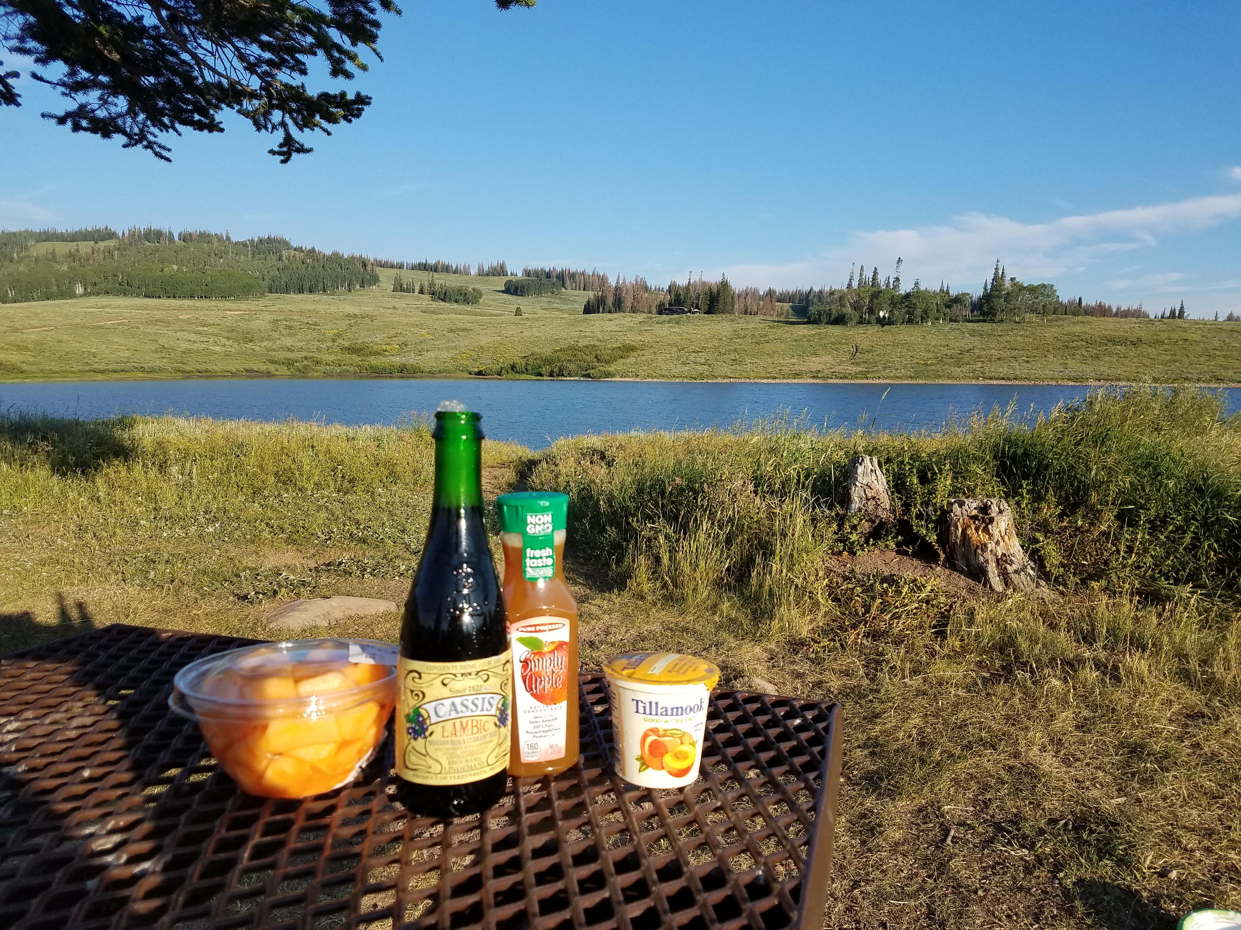 My Sunday Morning chapel and sacrament at Whitney Lake in the Uinta