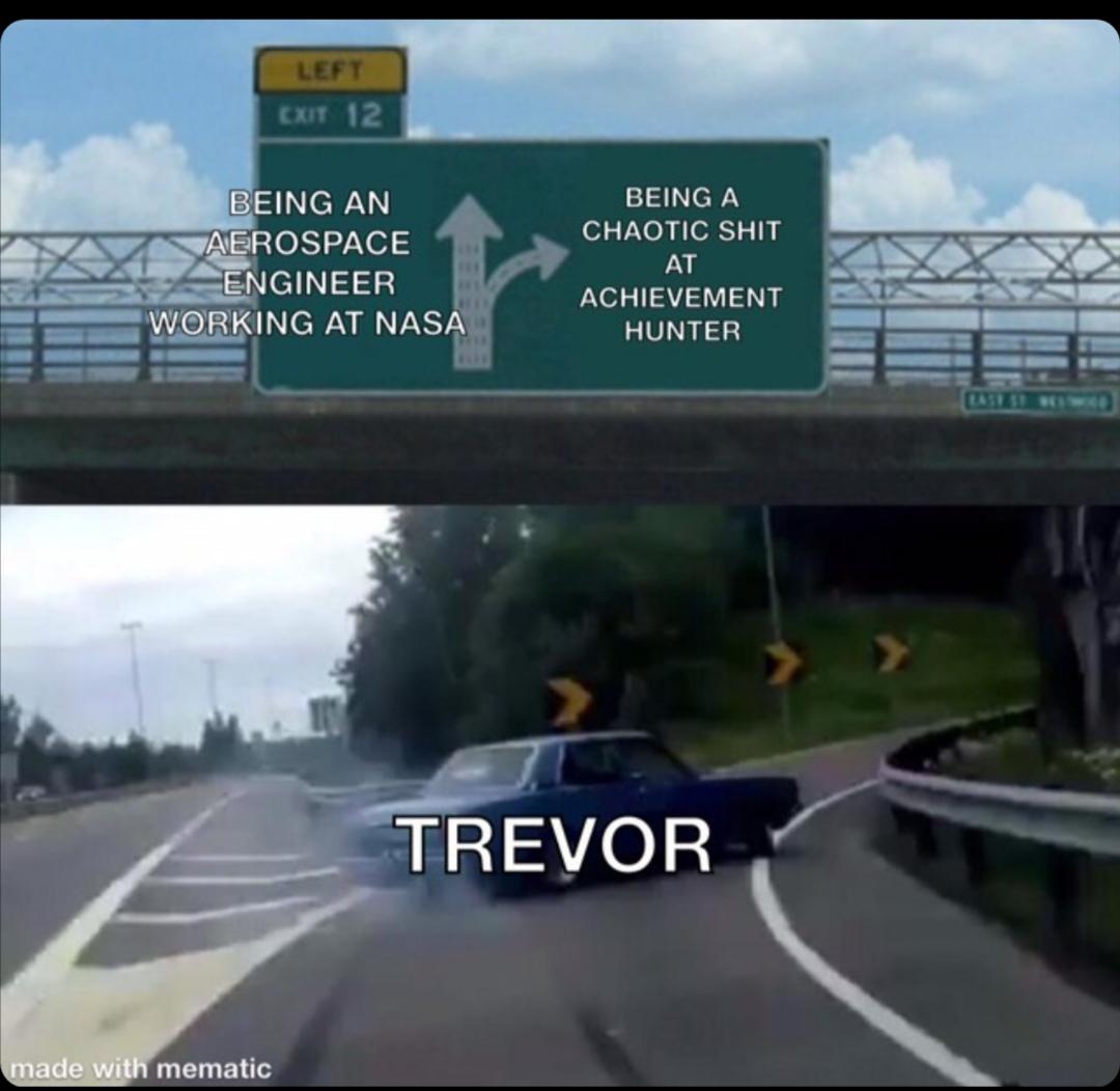 Trevor Collins be like Achievement_Hunter