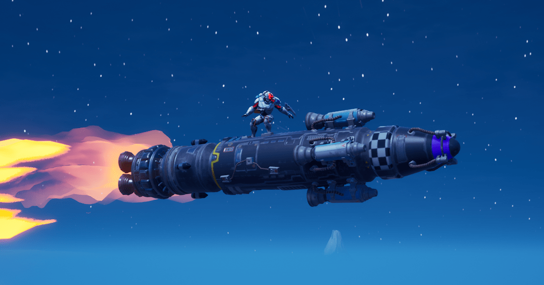 Concept for a rideable rocket glider for "The Seven" set r/FortNiteBR