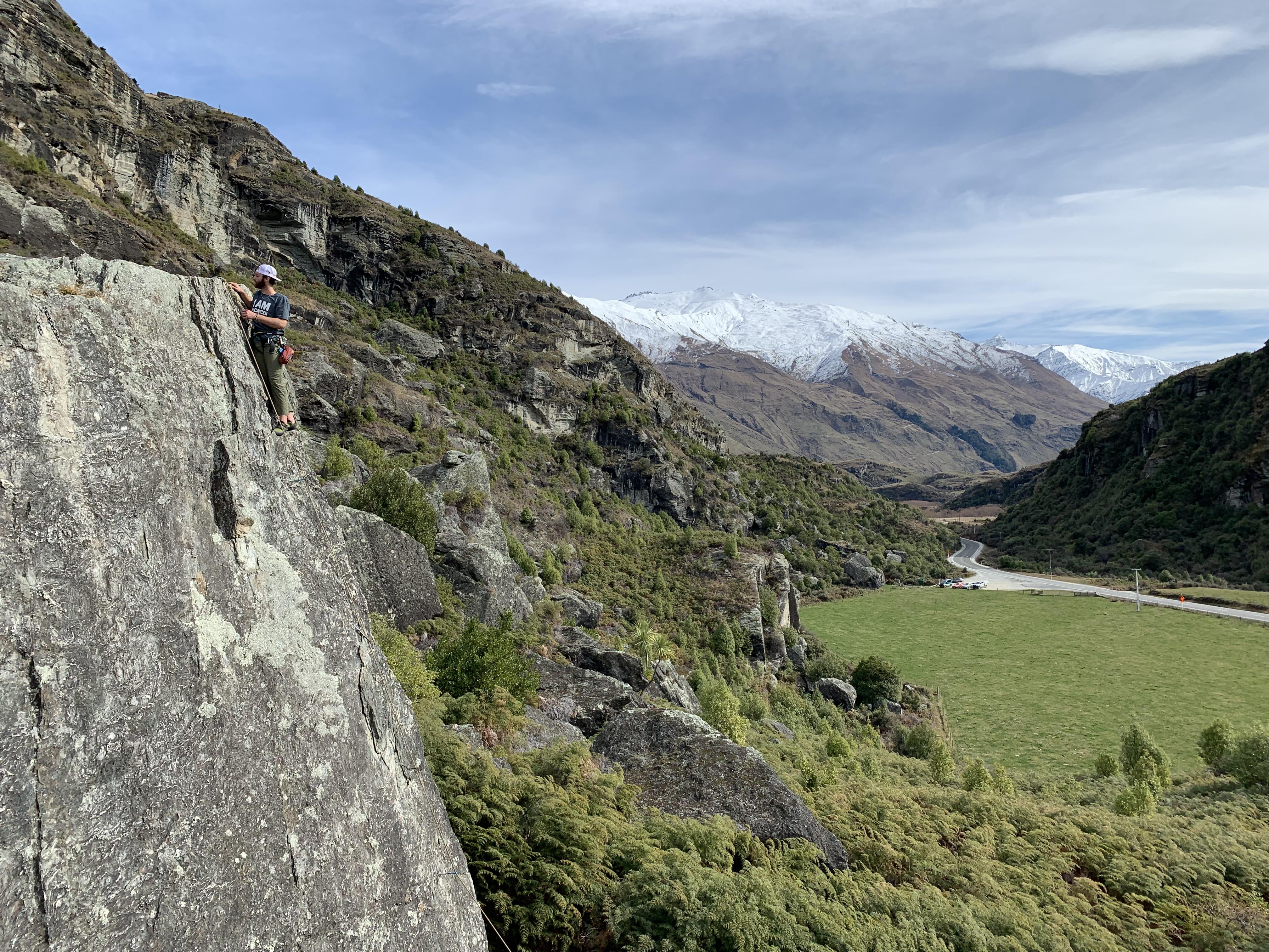 Led my first climb this week in New Zealand! r/climbing