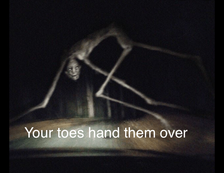 Your toes hand them over version 3 (art done by Trevor Henderson) EmKay