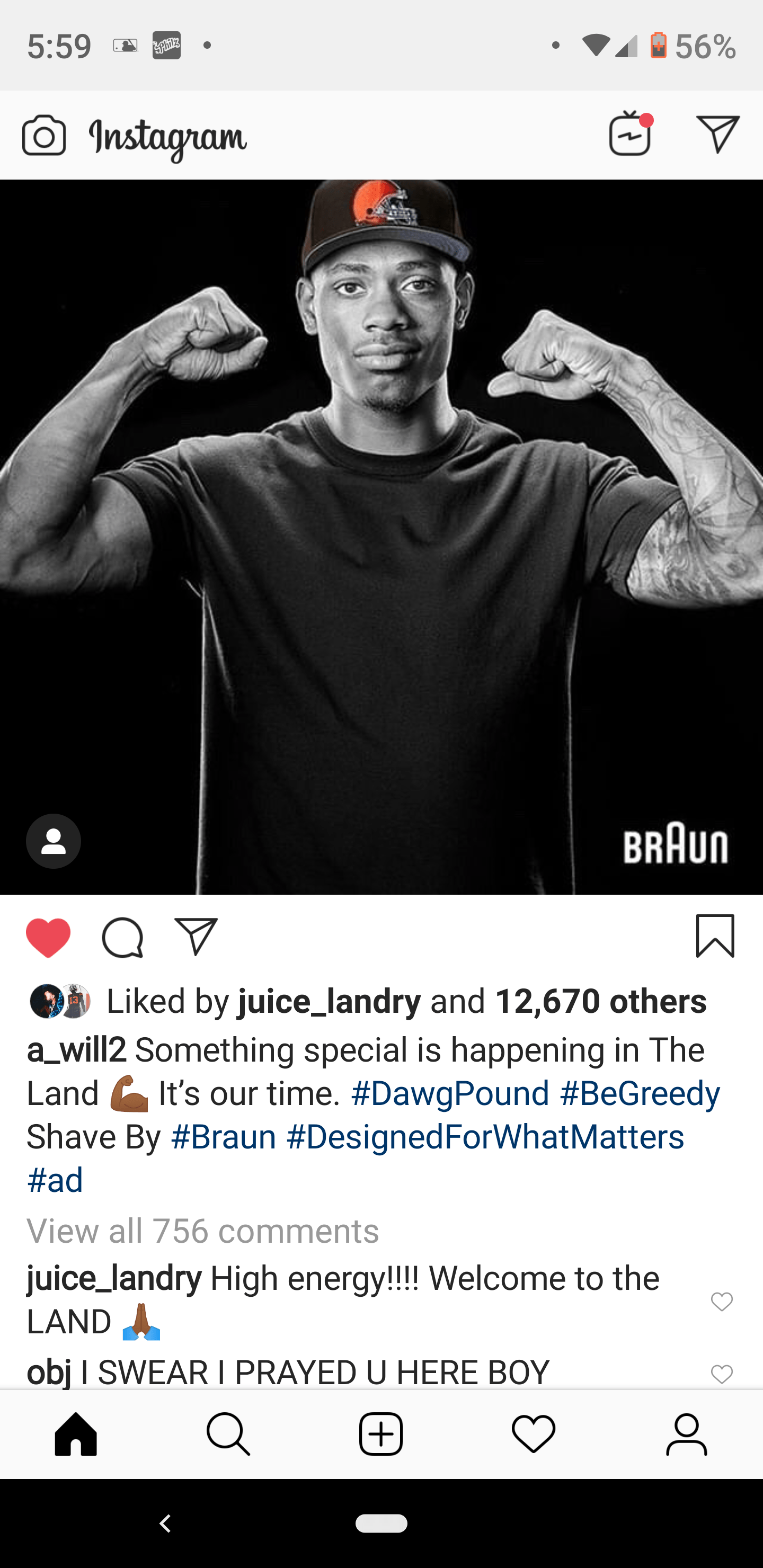 OBJ and Juice approve r/Browns