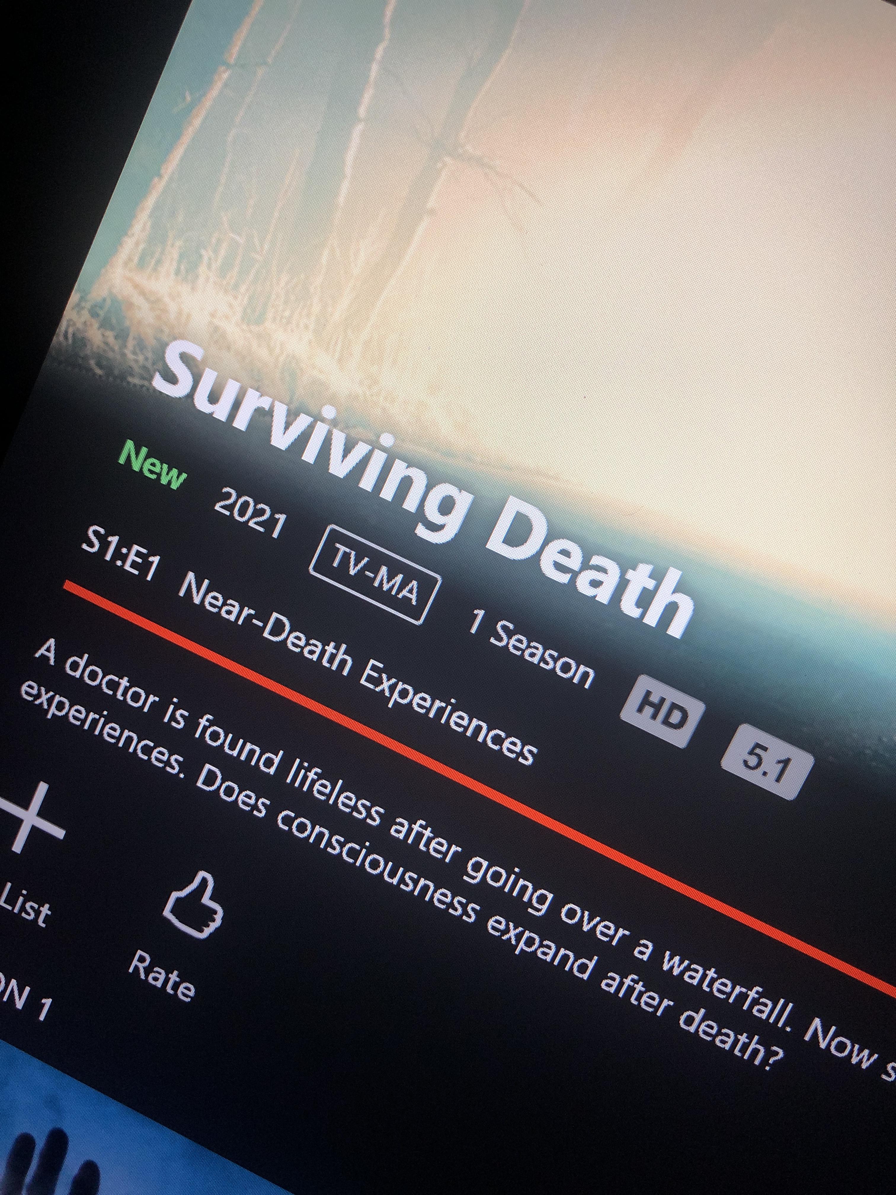 r/NDE Surviving Death S1E1 This is the best thing on Netflix [Jan