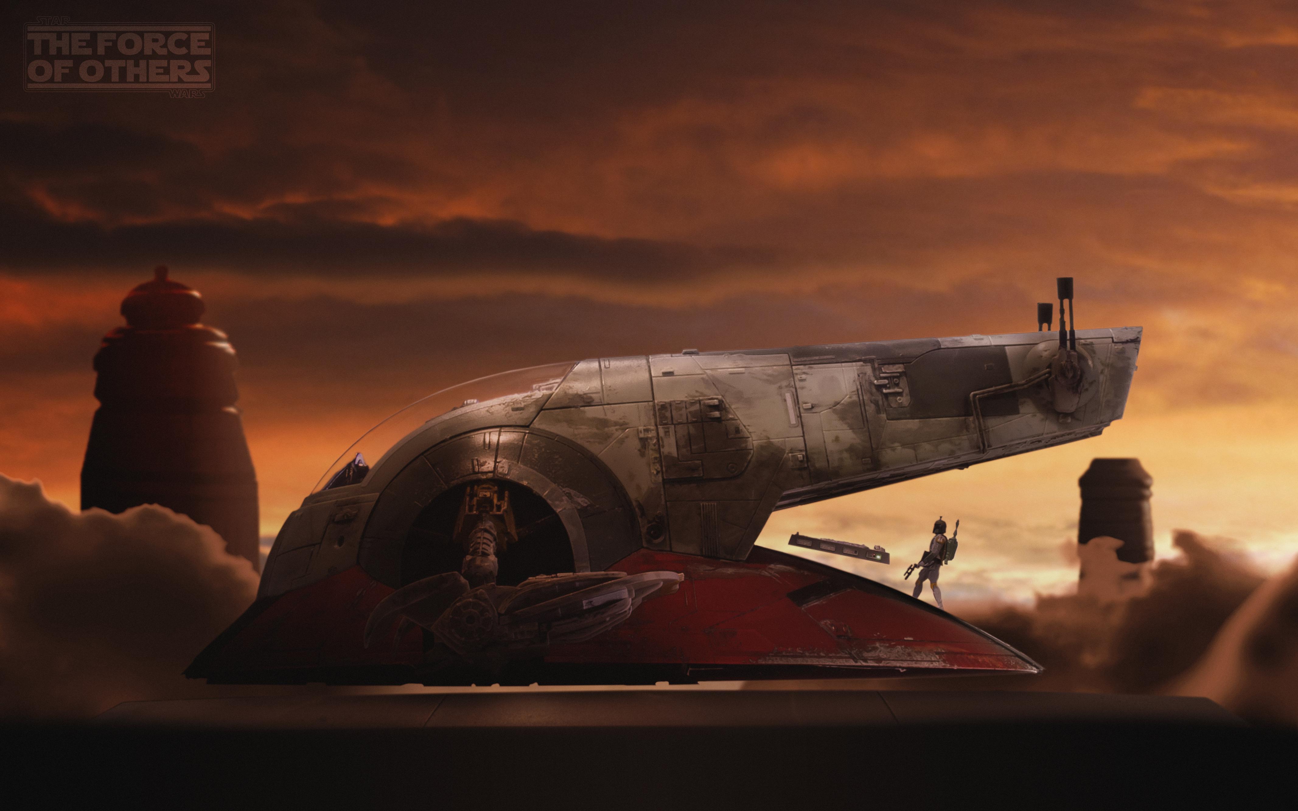 My photo of my Slave 1 model kit and 3.75" Boba Fett! Fun fact, it's