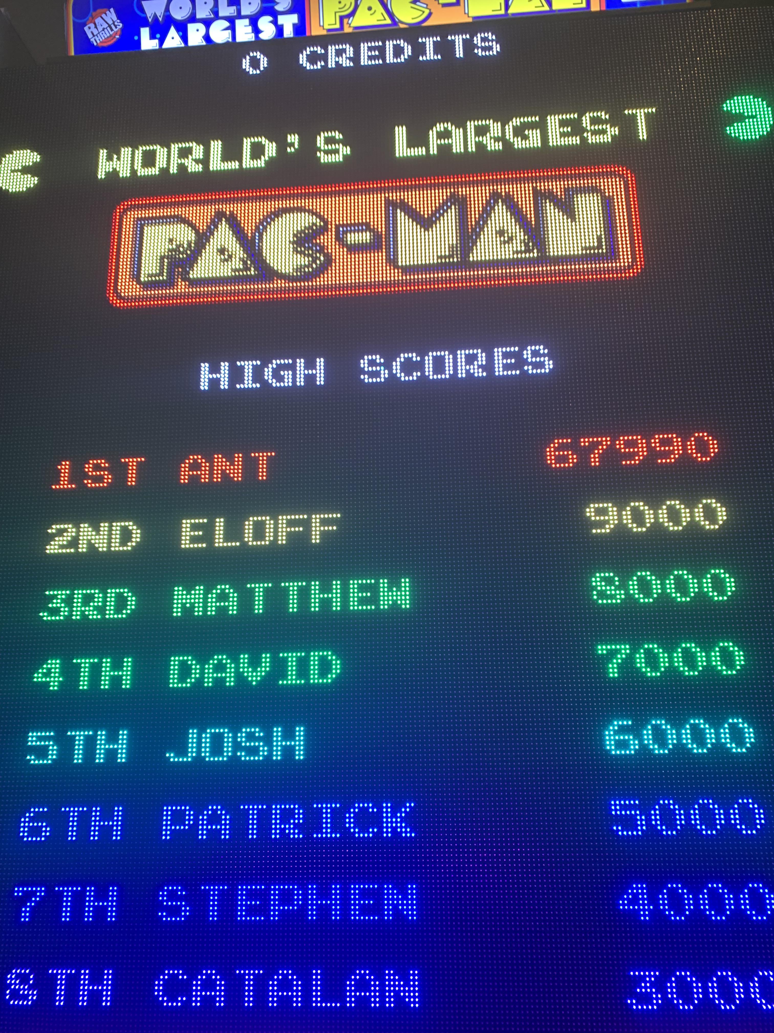 I got the pac man high score!!! r/DaveAndBusters
