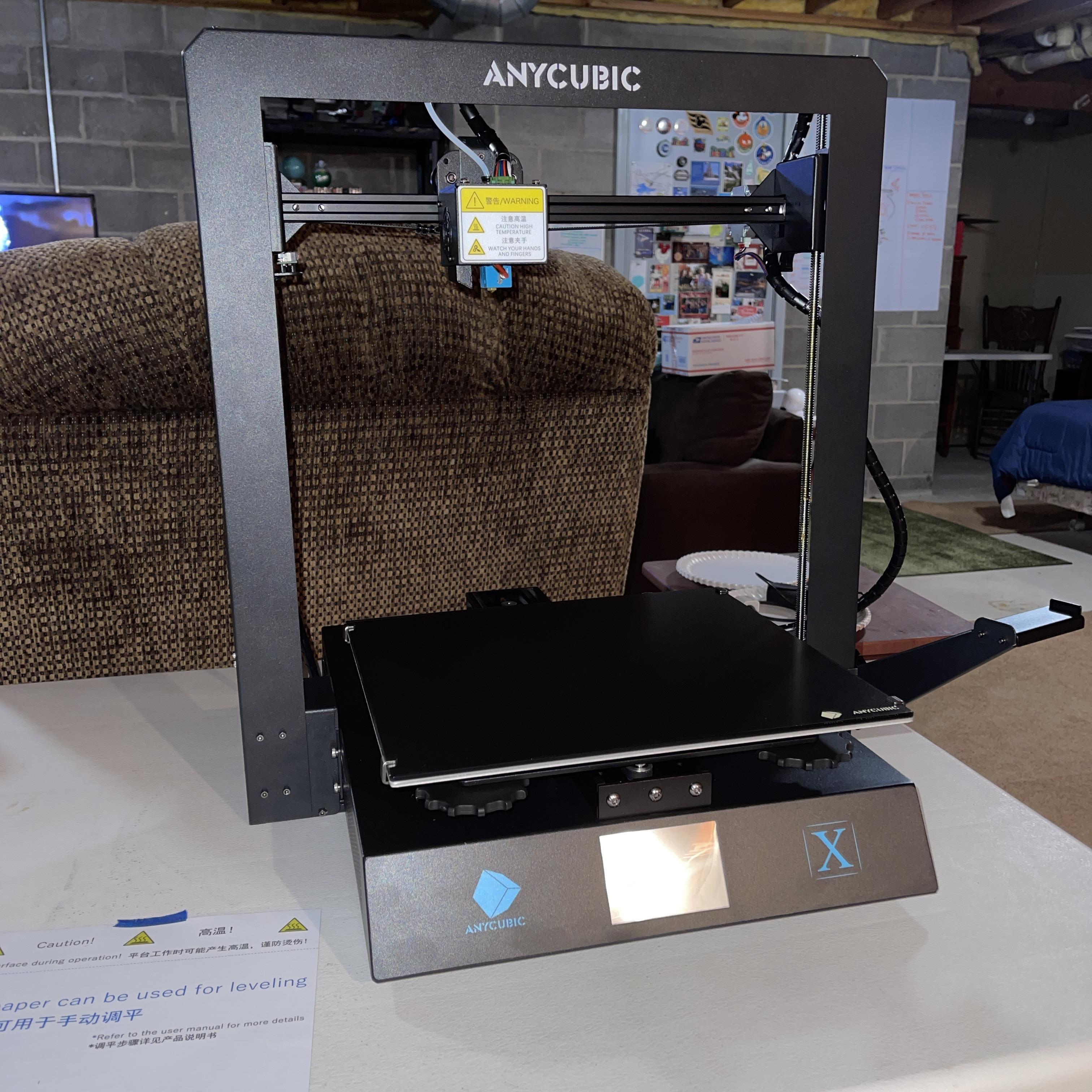 My Reddit Secret Santa sent me an AnyCubic Mega X 3D Printer. I’ve