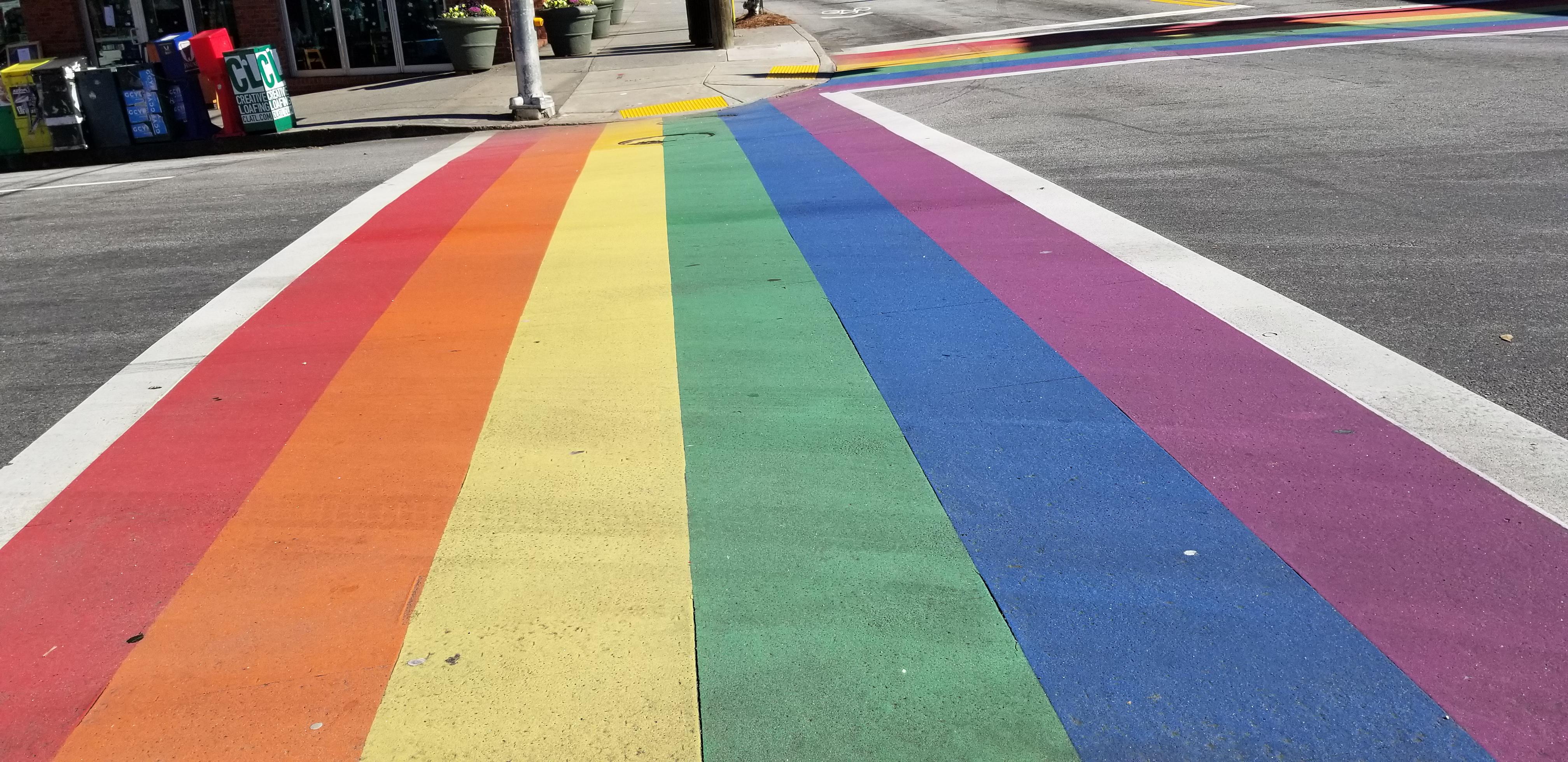 I visited the rainbow crosswalk in Atlanta r/lgbt